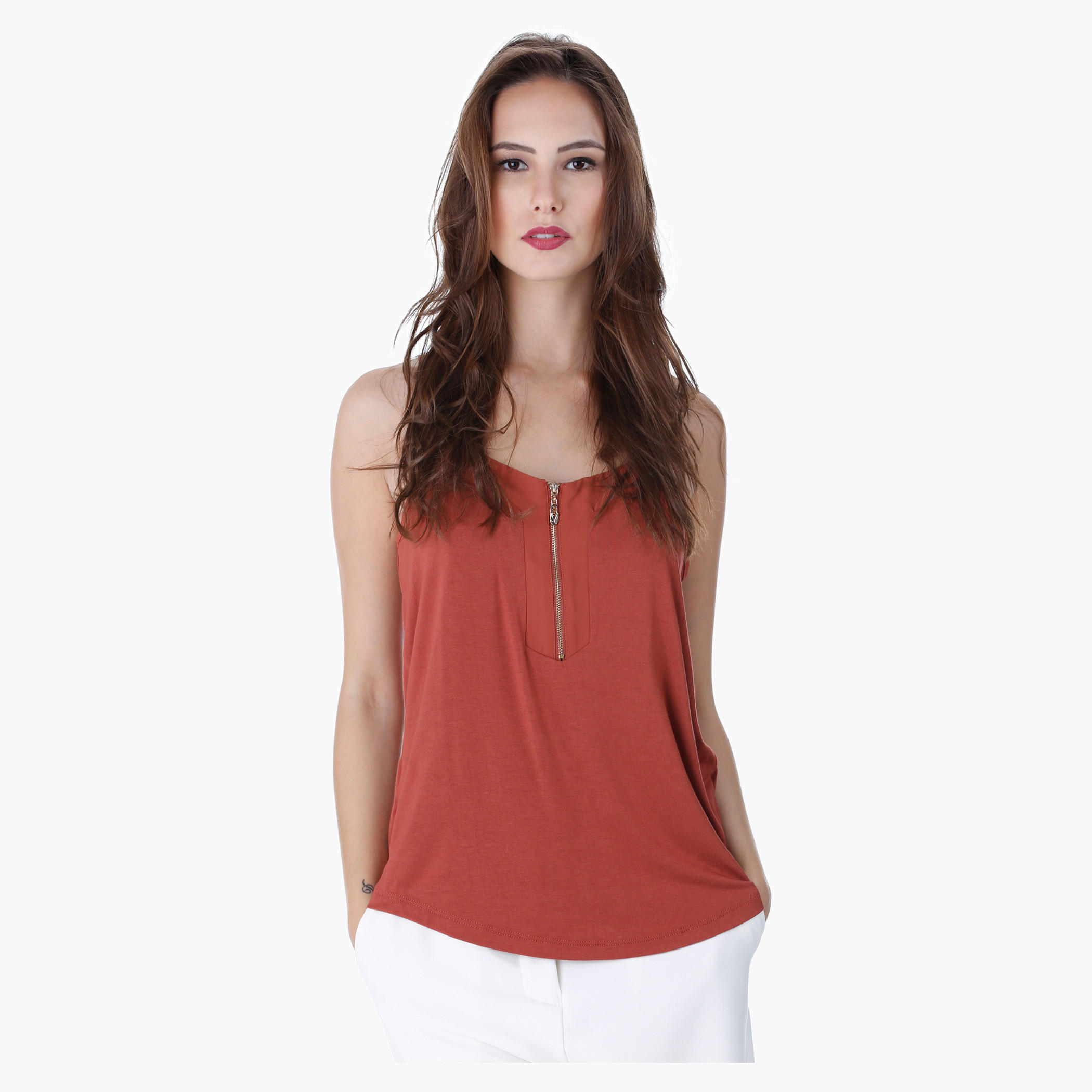 Zip-embellished Top-women-clothing-tshirts-image-5
