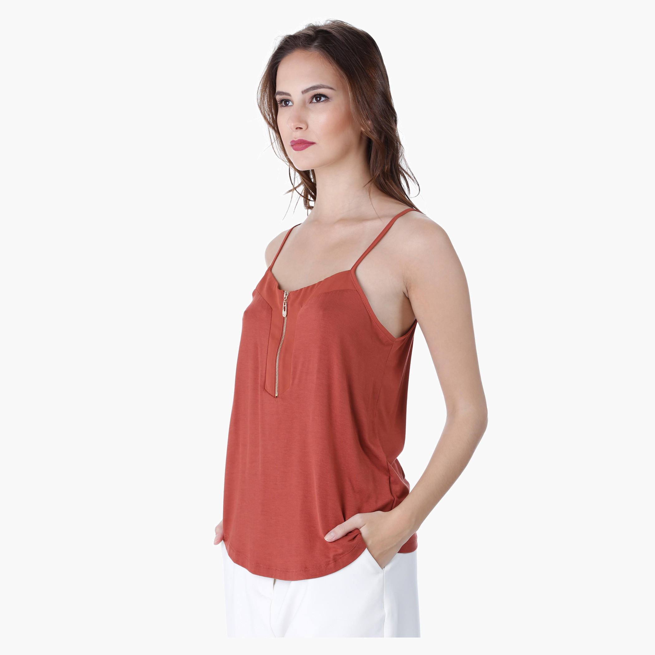 Zip-embellished Top-women-clothing-tshirts-image-3