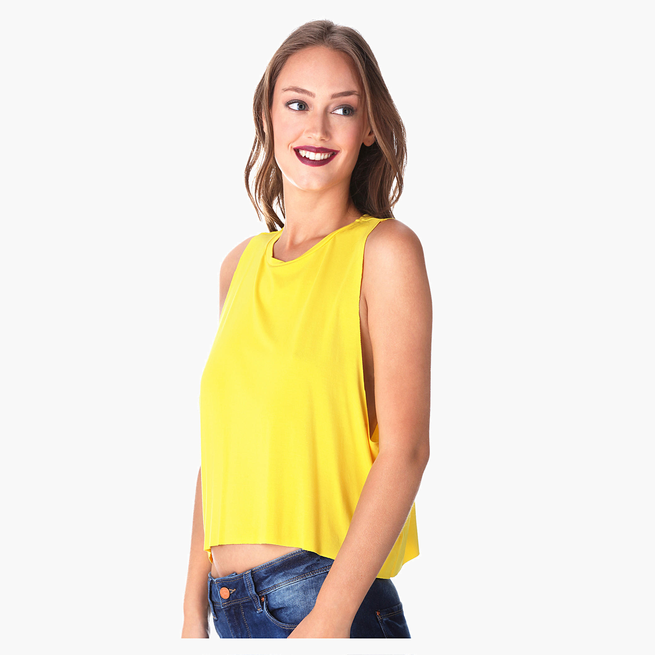 Solid Colour Crop Top-women-clothing-shirtsandblouses-blouses-image-3
