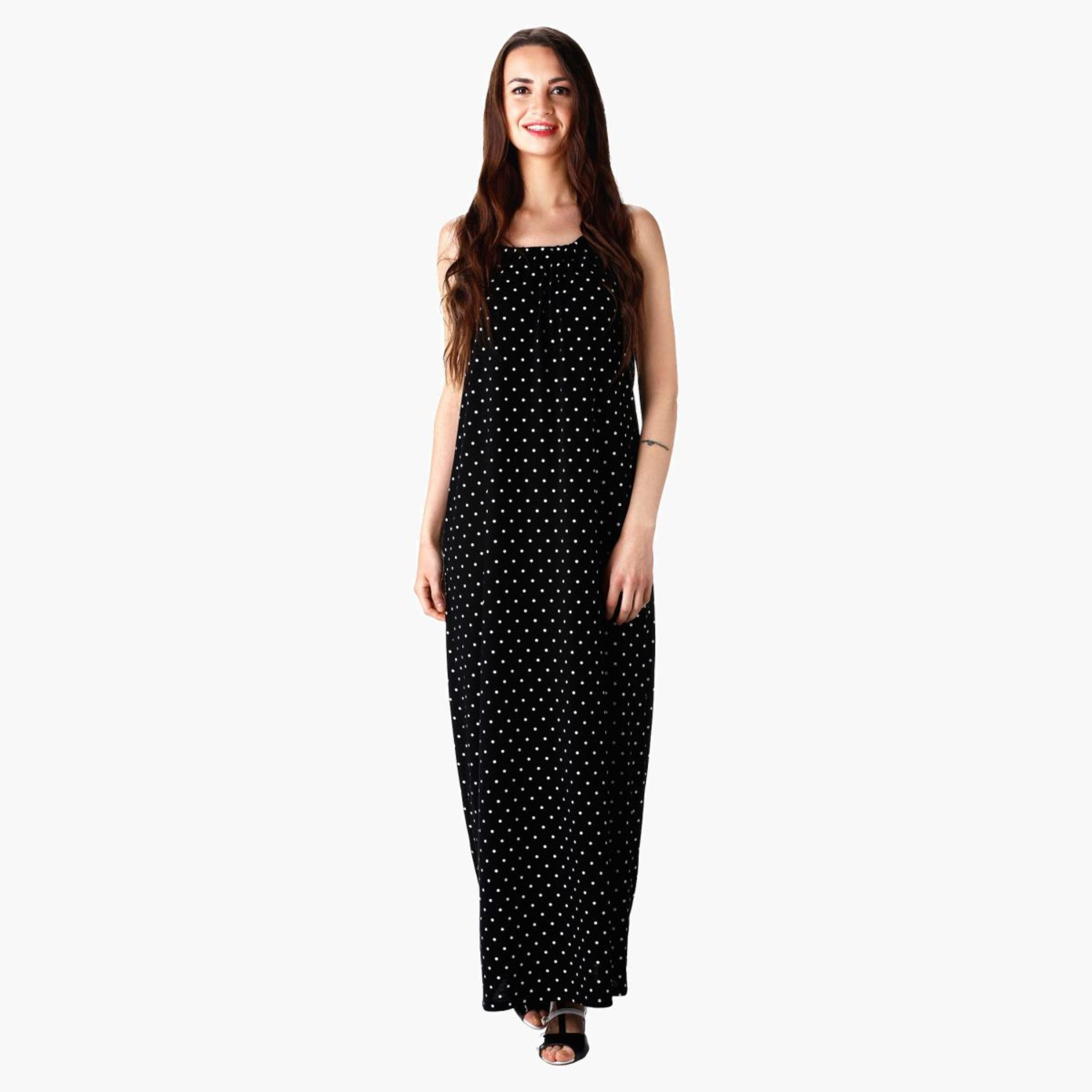Polka Dots Maxi Dress-women-clothing-dresses-image-1