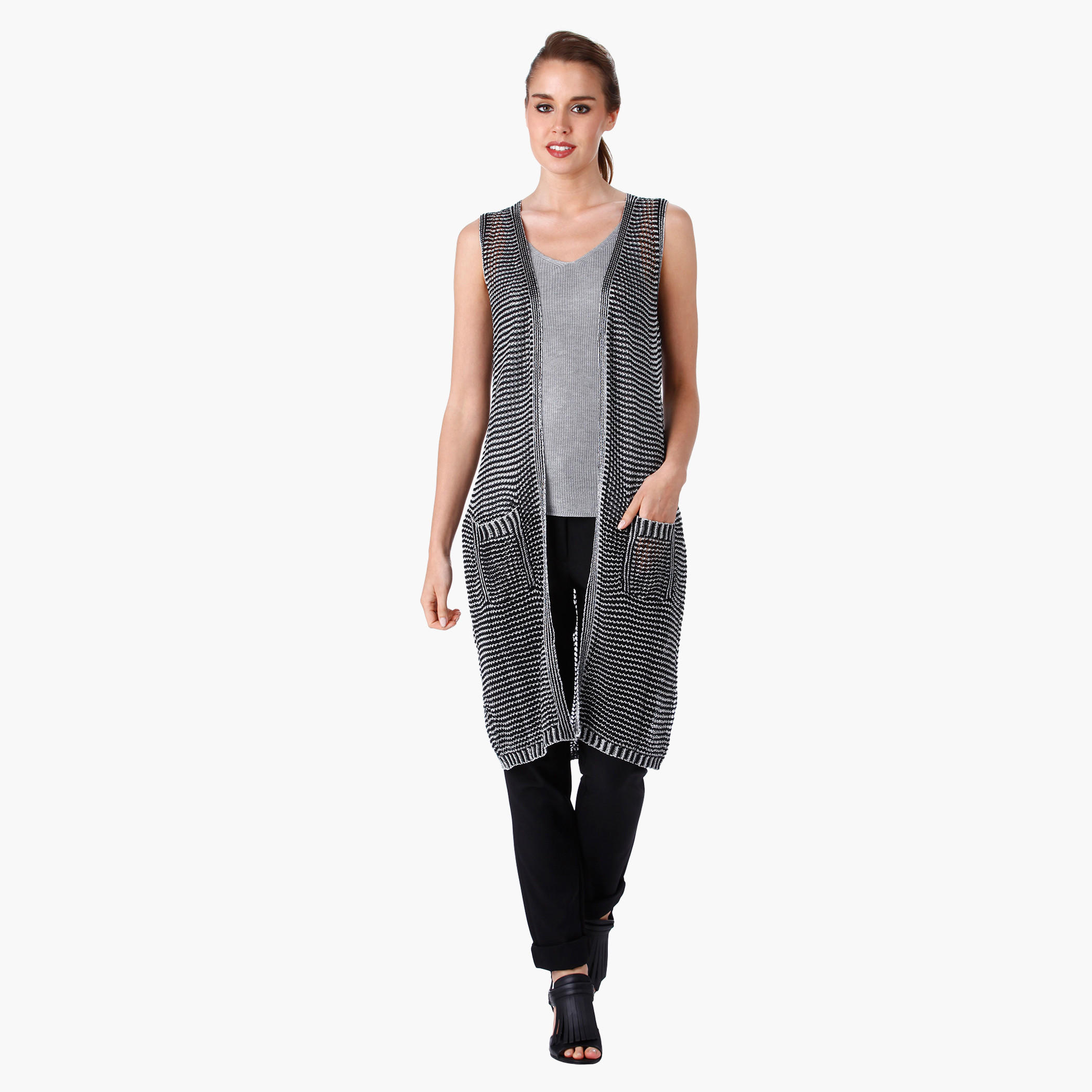 Longline Sleeveless Shrug in Acrylic Fabric-women-winterwear-cardigansandjumpers-cardigans-image-5