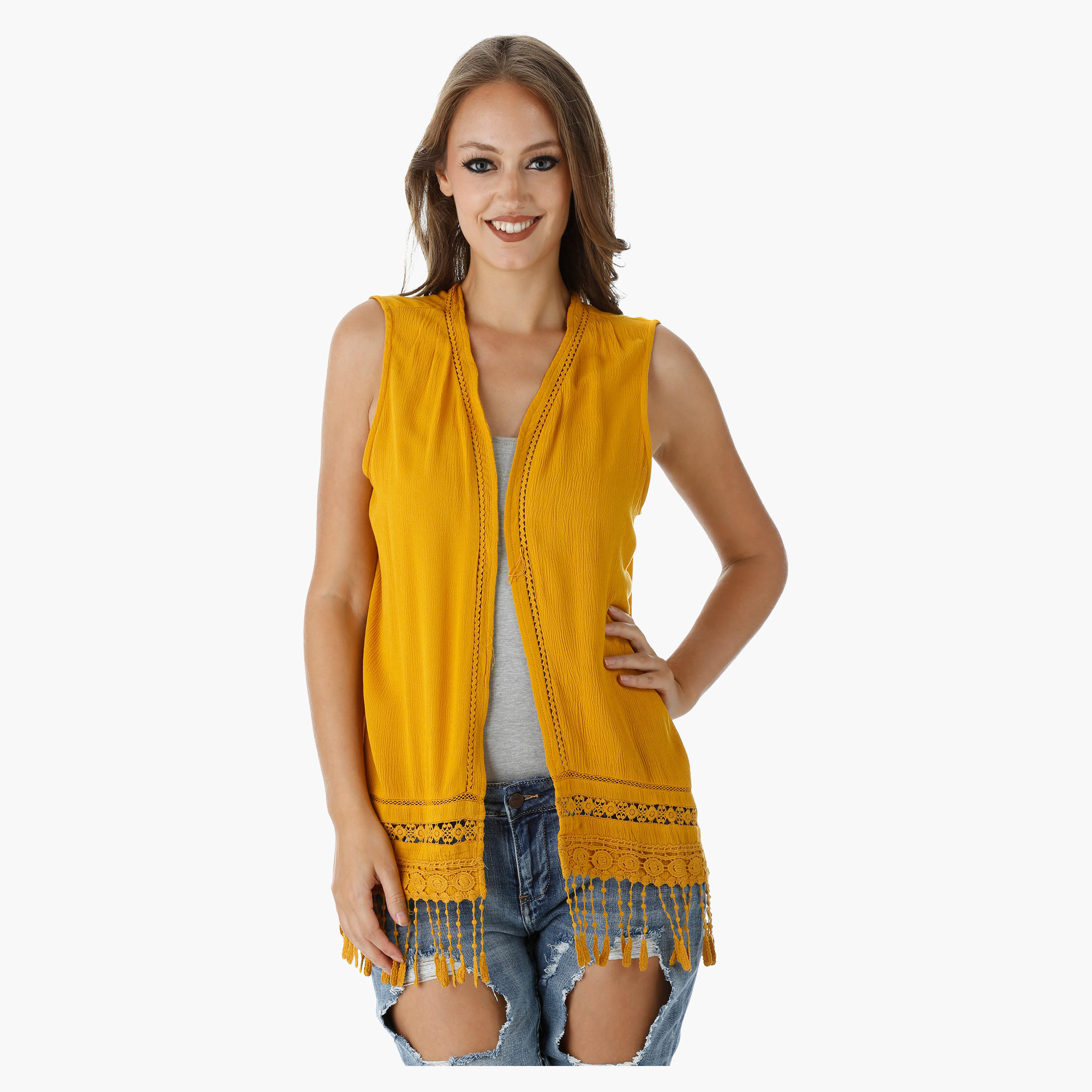 Sleeveless Shrug with Tassels-women-winterwear-cardigansandjumpers-cardigans-image-5