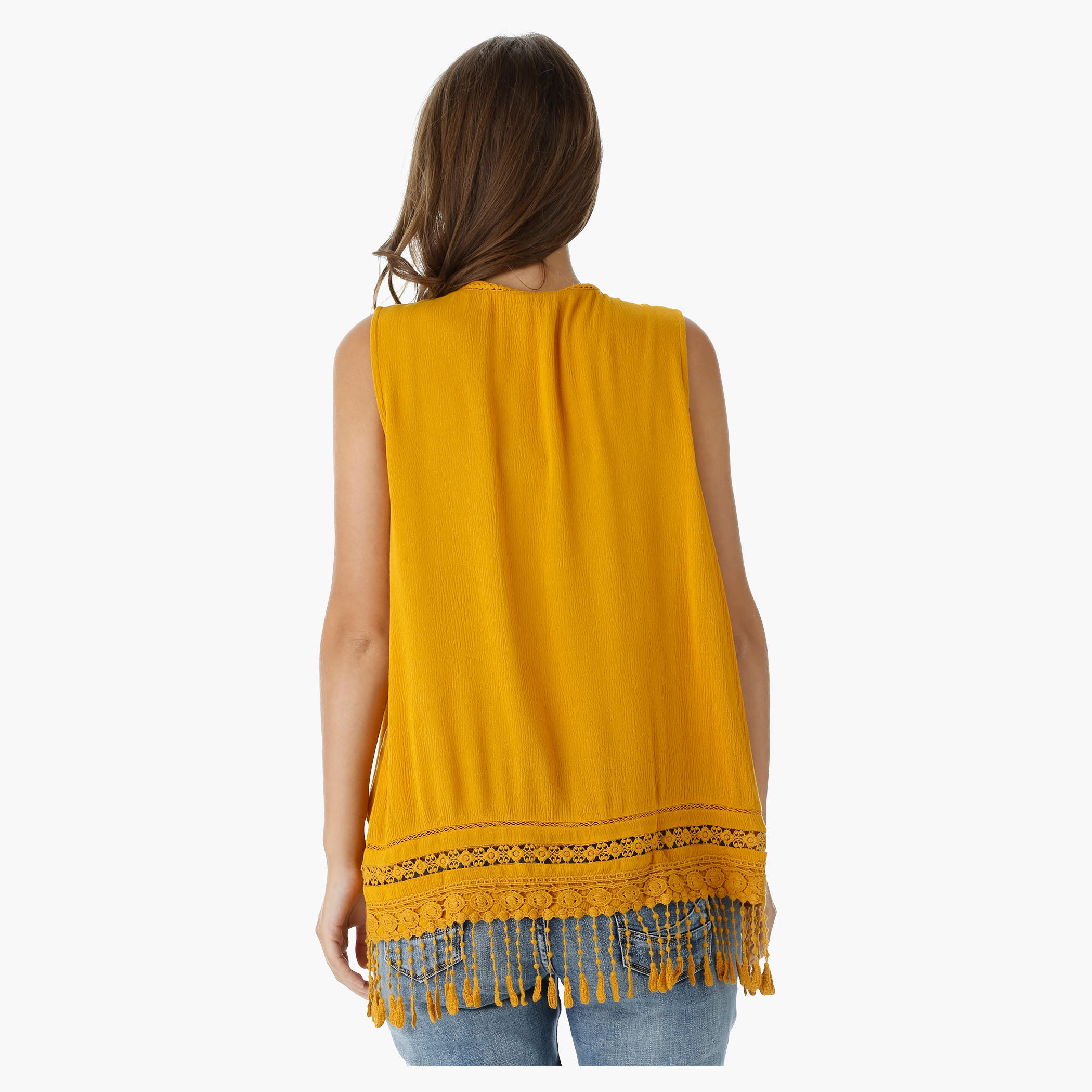 Sleeveless Shrug with Tassels-women-winterwear-cardigansandjumpers-cardigans-image-4