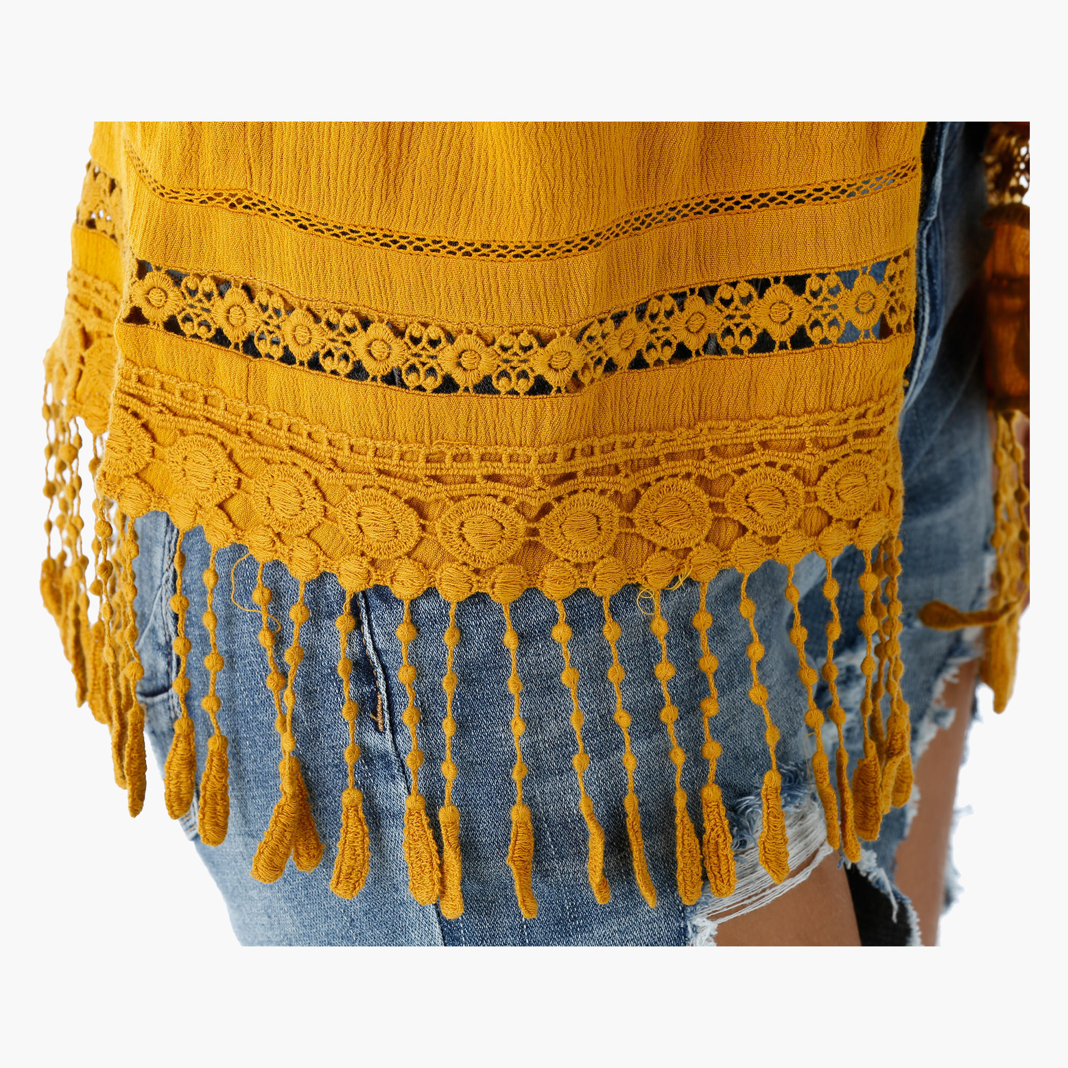 Sleeveless Shrug with Tassels-women-winterwear-cardigansandjumpers-cardigans-image-4