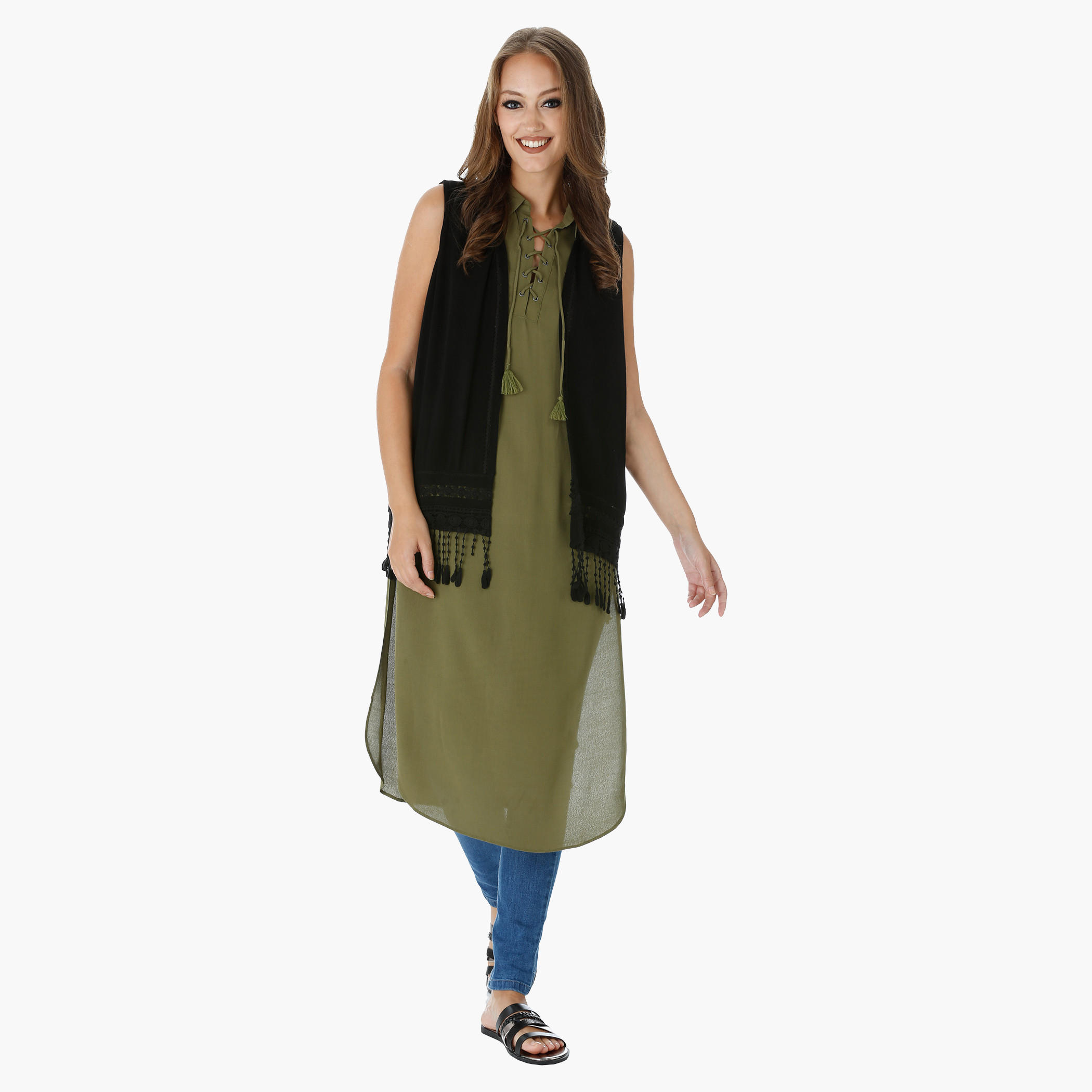 Sleeveless Shrug with Tassels-women-winterwear-cardigansandjumpers-cardigans-image-10