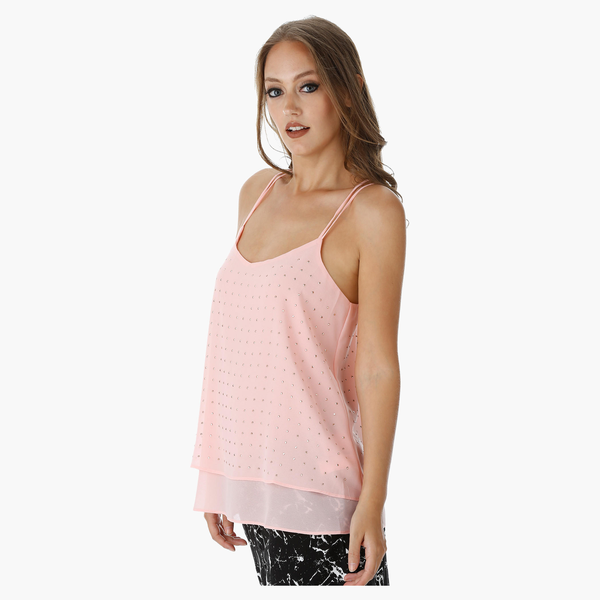 Strappy Embellished Tank Top-women-clothing-shirtsandblouses-blouses-image-3