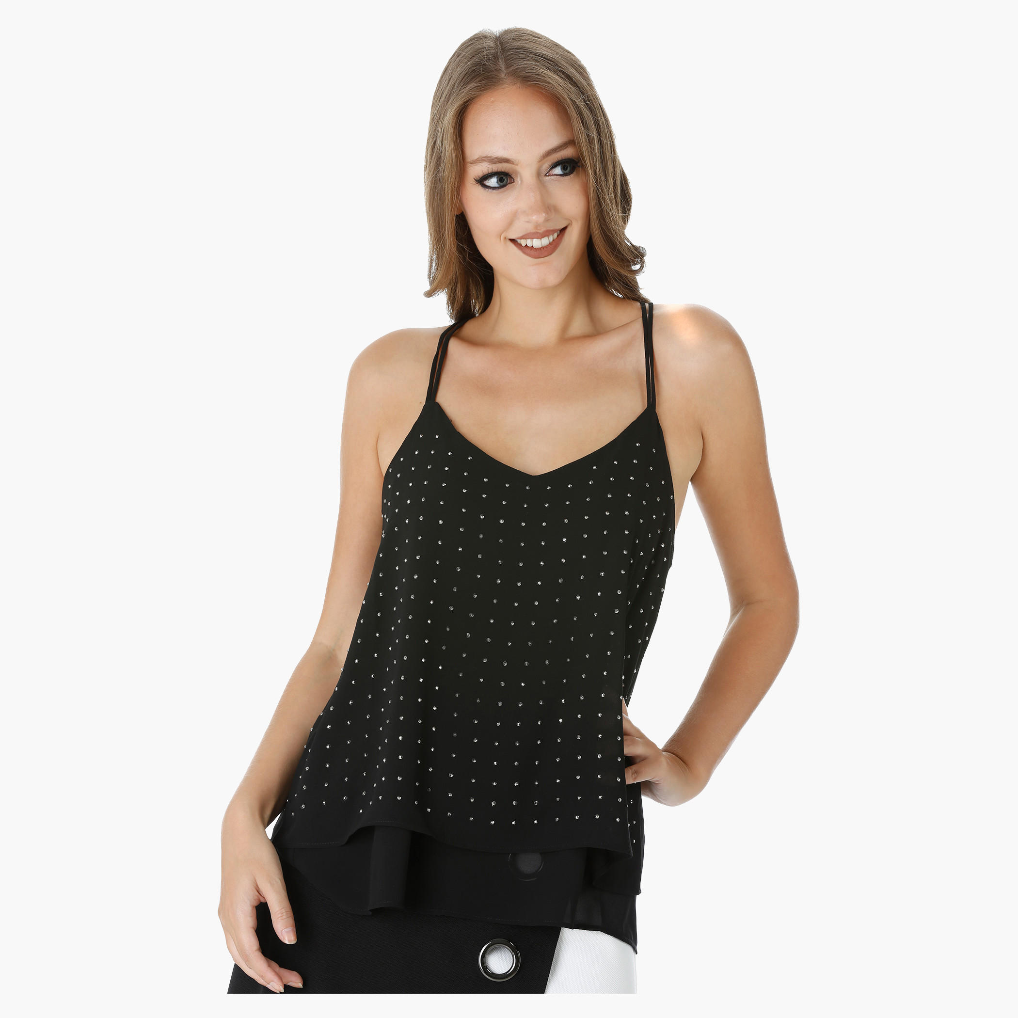 Strappy Embellished Tank Top-women-clothing-shirtsandblouses-blouses-image-6