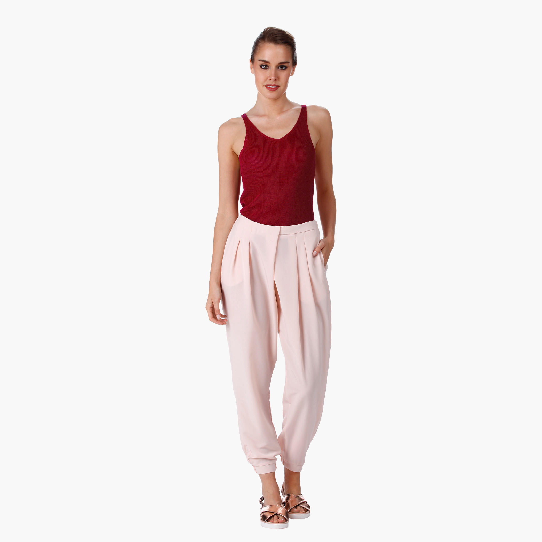 Sleeveless Crop Tank Top in Regular Fit-women-clothing-tshirts-image-5