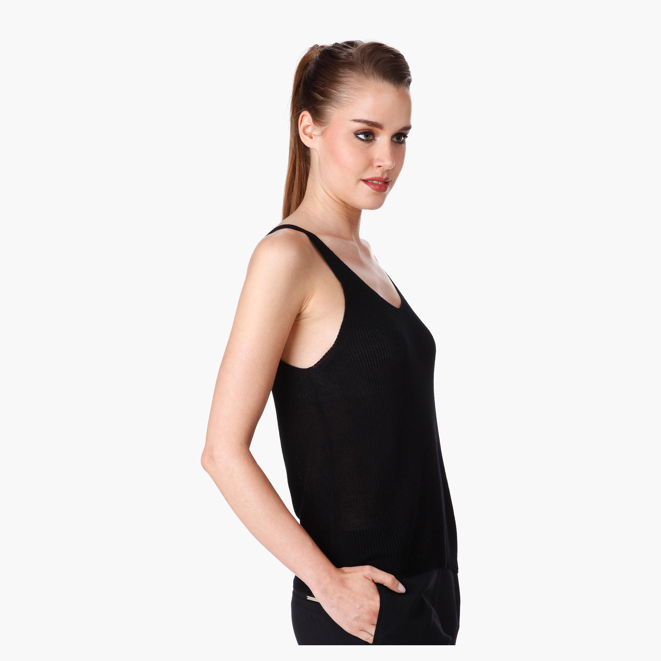 Sleeveless Crop Tank Top in Regular Fit-women-clothing-tshirts-image-8