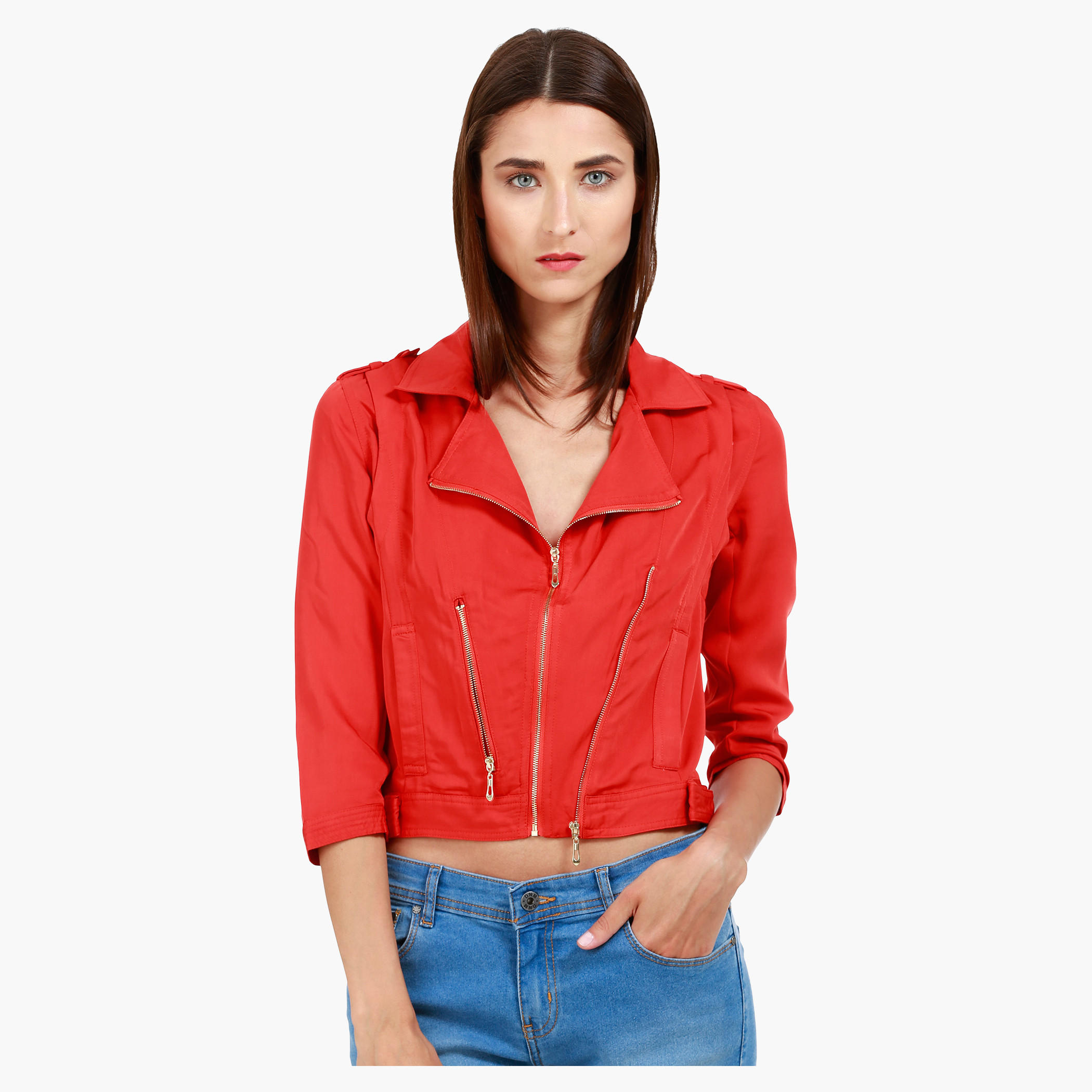 Cropped Jacket in Regular Fit-women-winterwear-coatsandjackets-jackets-image-10