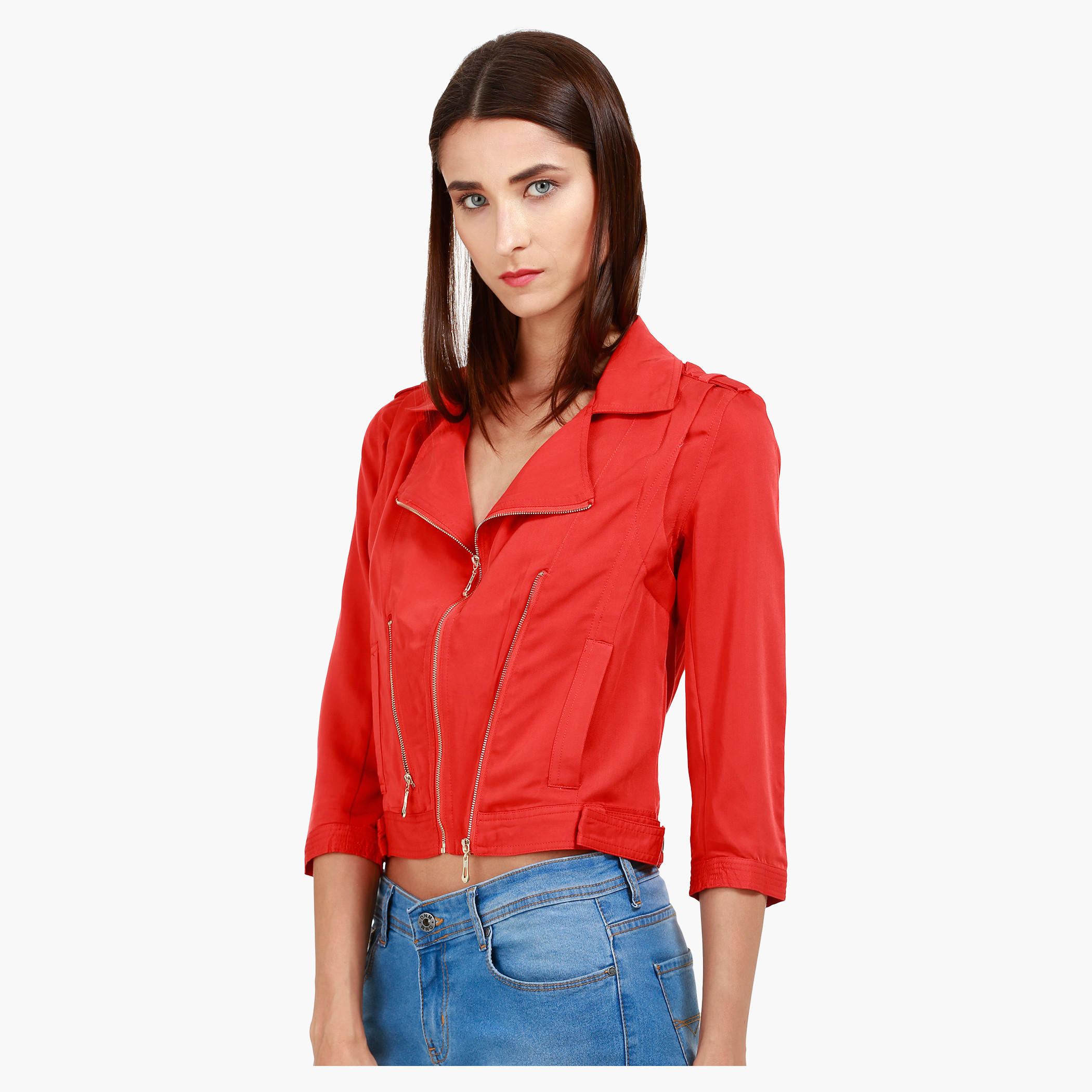 Cropped Jacket in Regular Fit-women-winterwear-coatsandjackets-jackets-image-8