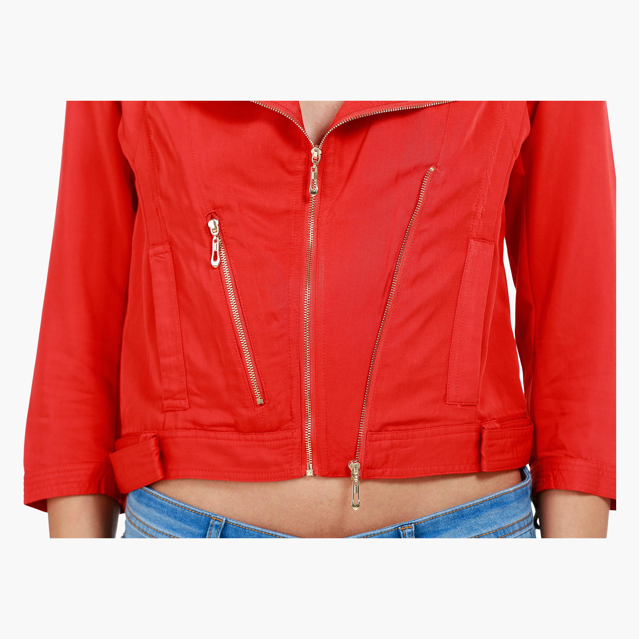 Cropped Jacket in Regular Fit-women-winterwear-coatsandjackets-jackets-image-7