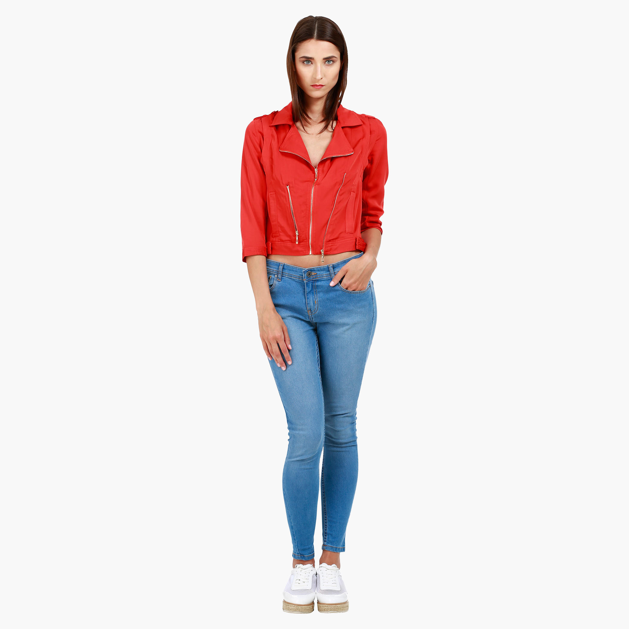 Cropped Jacket in Regular Fit-women-winterwear-coatsandjackets-jackets-image-1