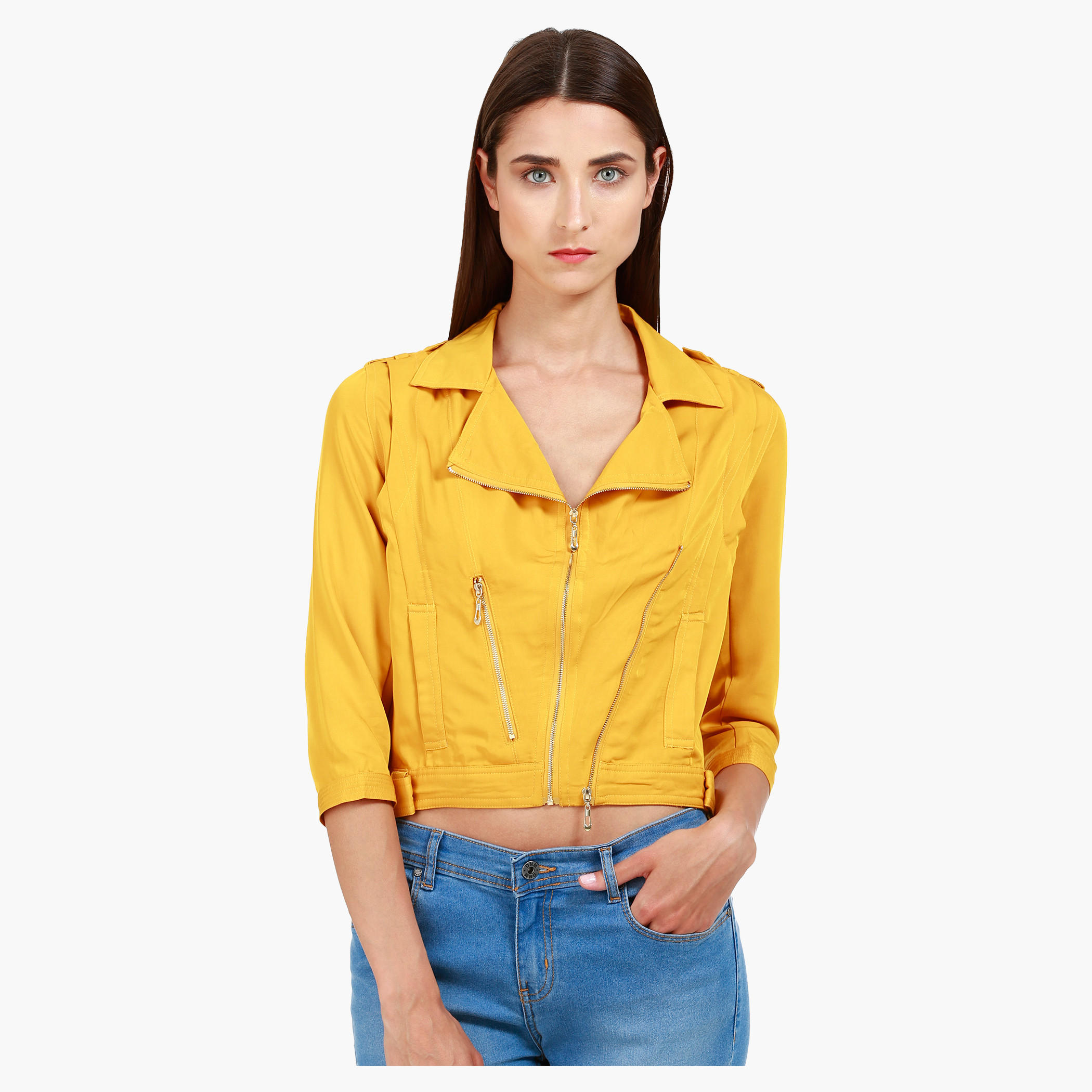 Cropped Jacket in Regular Fit-women-winterwear-coatsandjackets-jackets-image-11