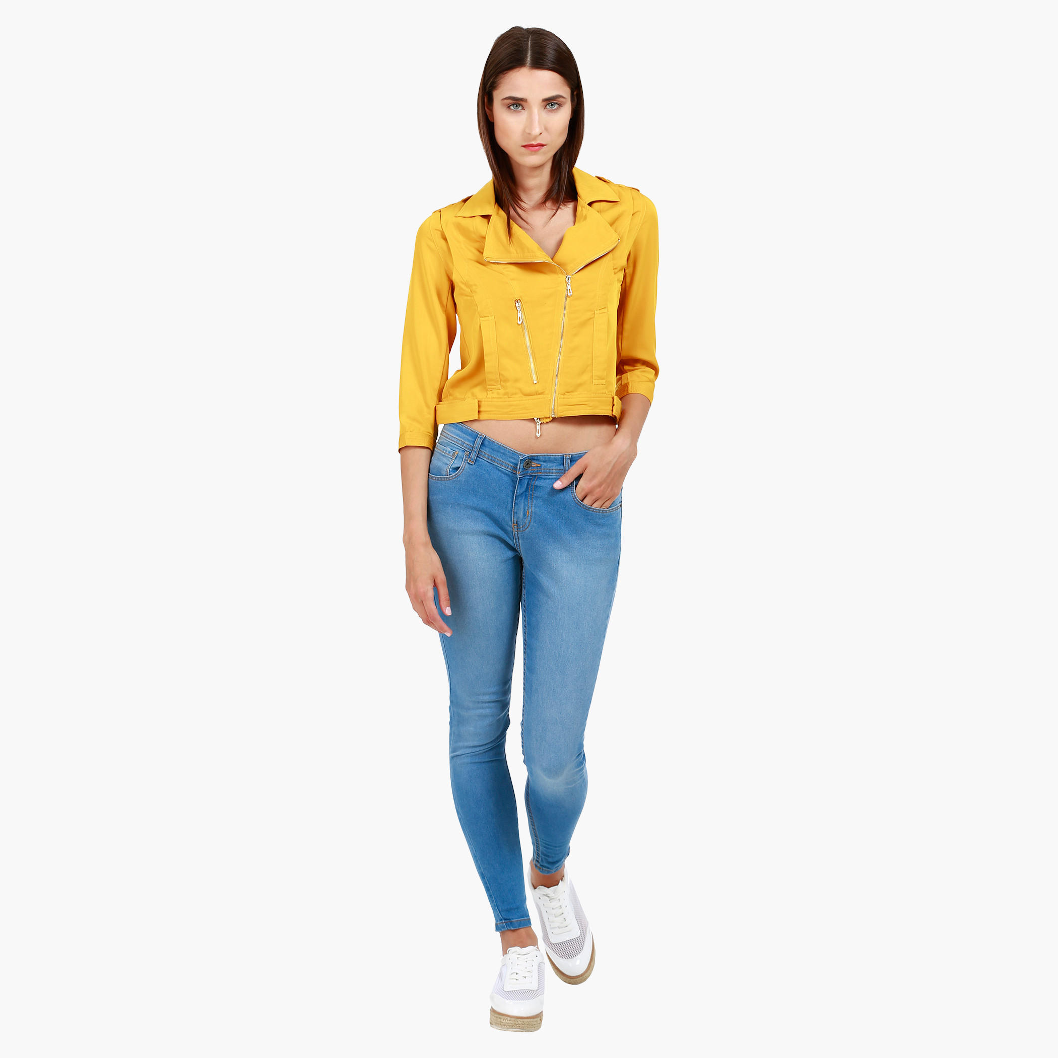 Cropped Jacket in Regular Fit-women-winterwear-coatsandjackets-jackets-image-15