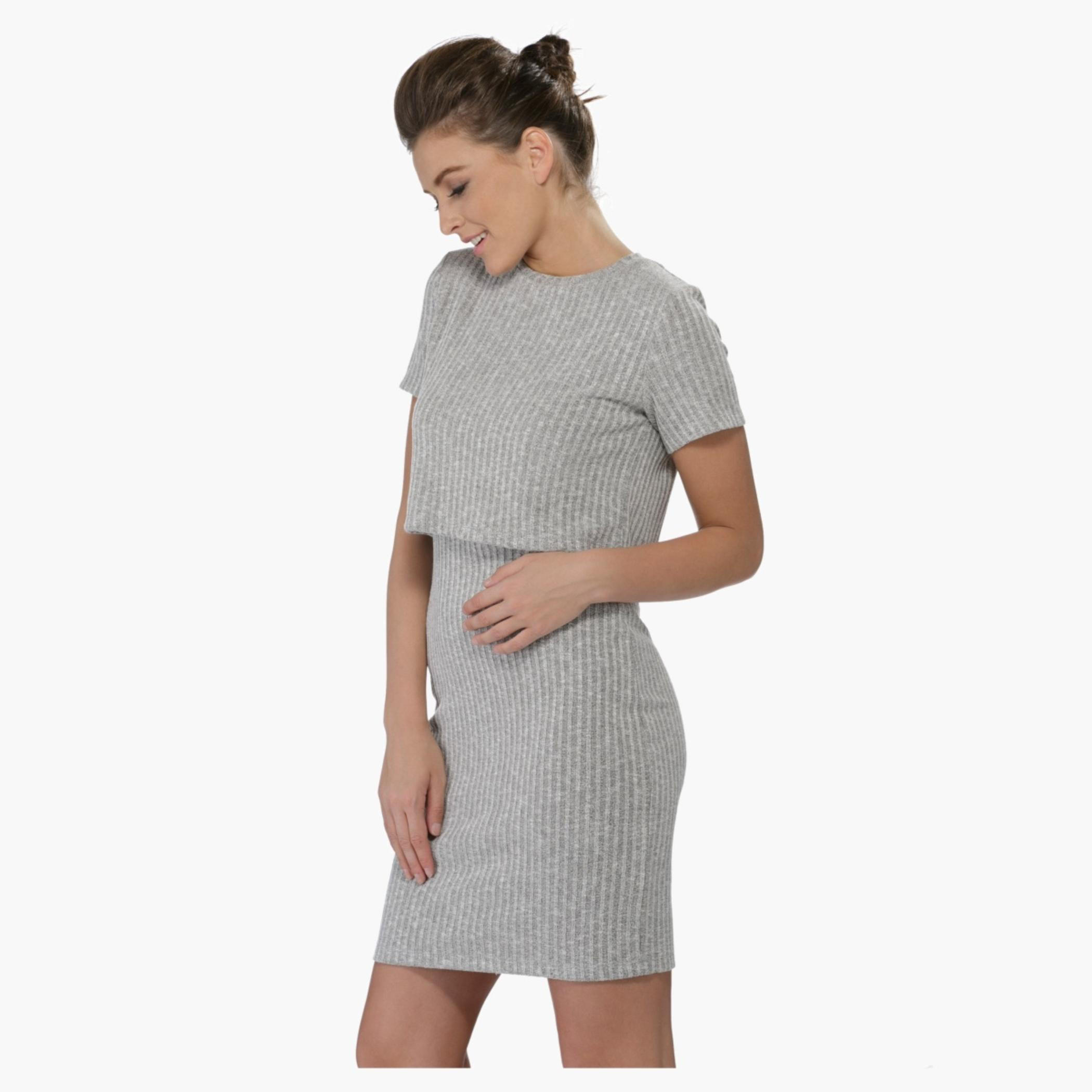 Short-sleeved Crop Top Dress-women-clothing-dresses-image-3