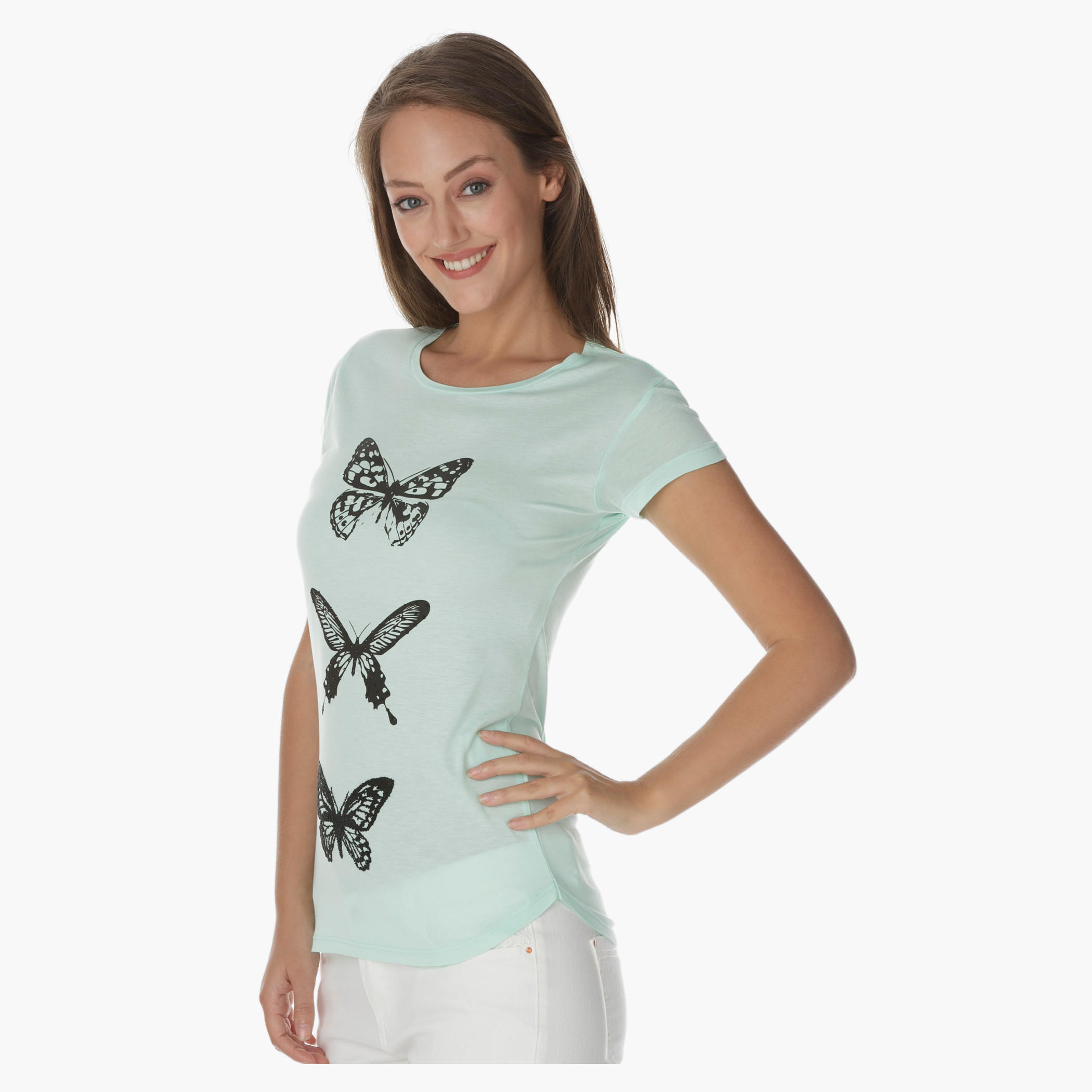 Butterfly Printed T-shirt-women-clothing-tshirts-image-3