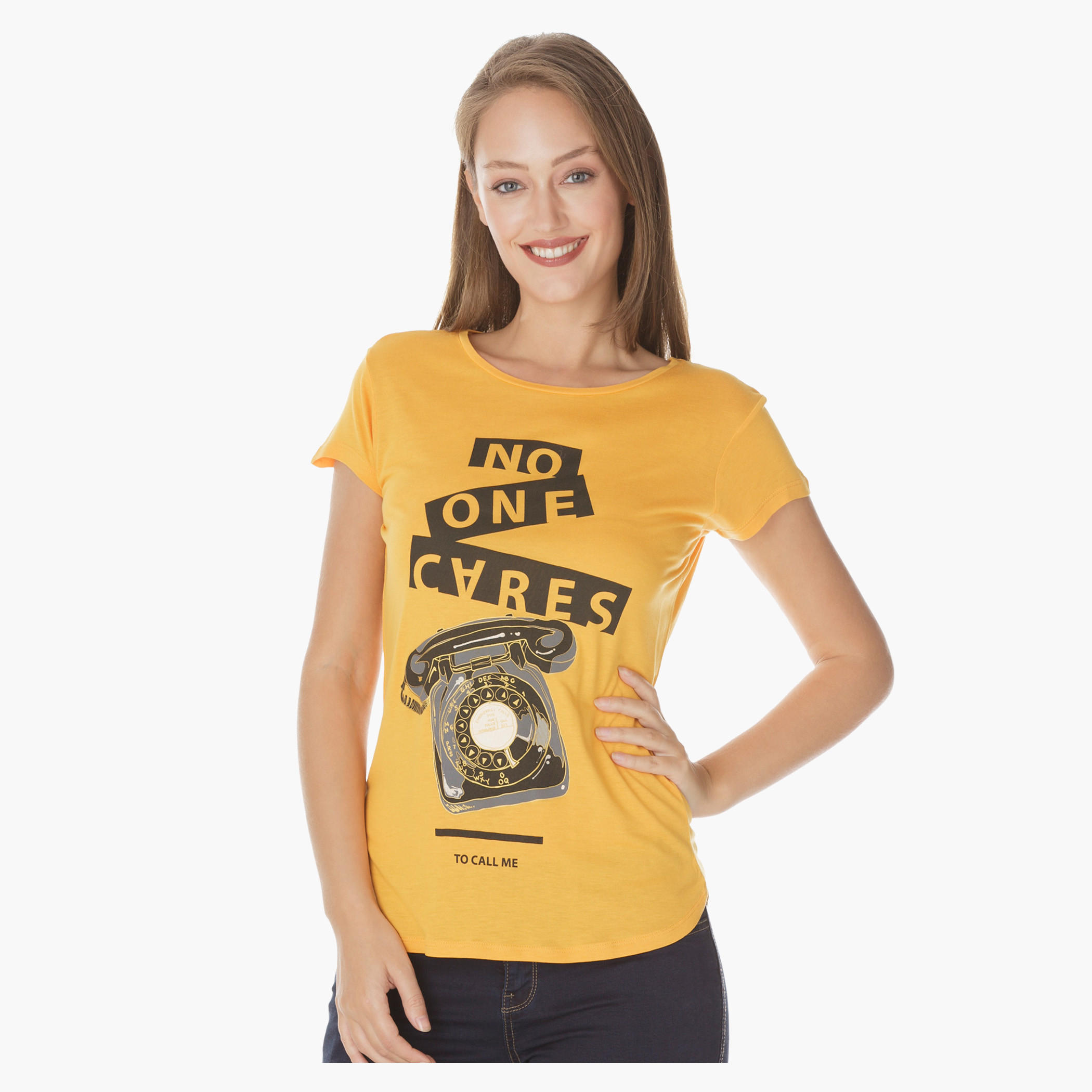 Telephone Printed T-shirt-women-clothing-tshirts-image-1