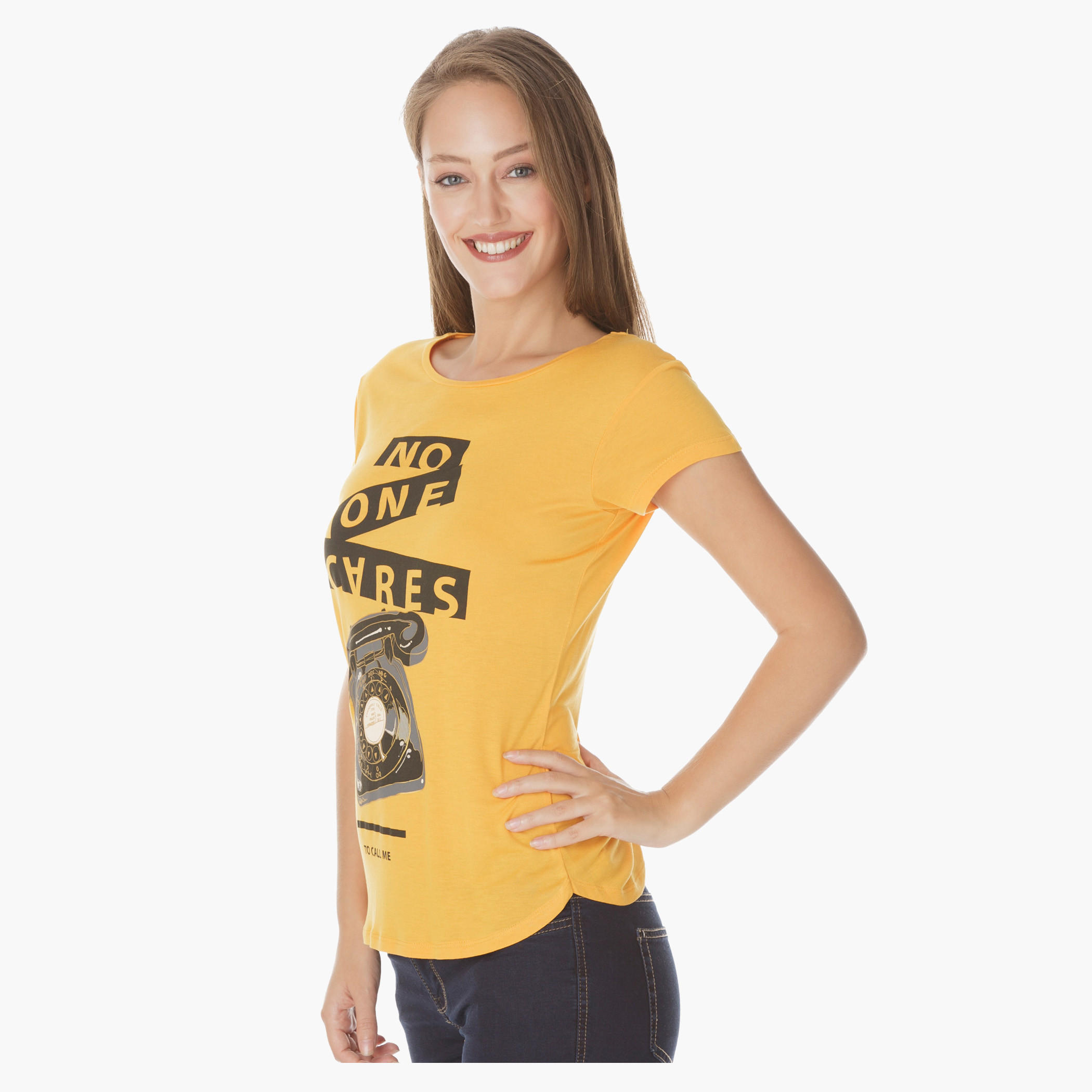Telephone Printed T-shirt-women-clothing-tshirts-image-3