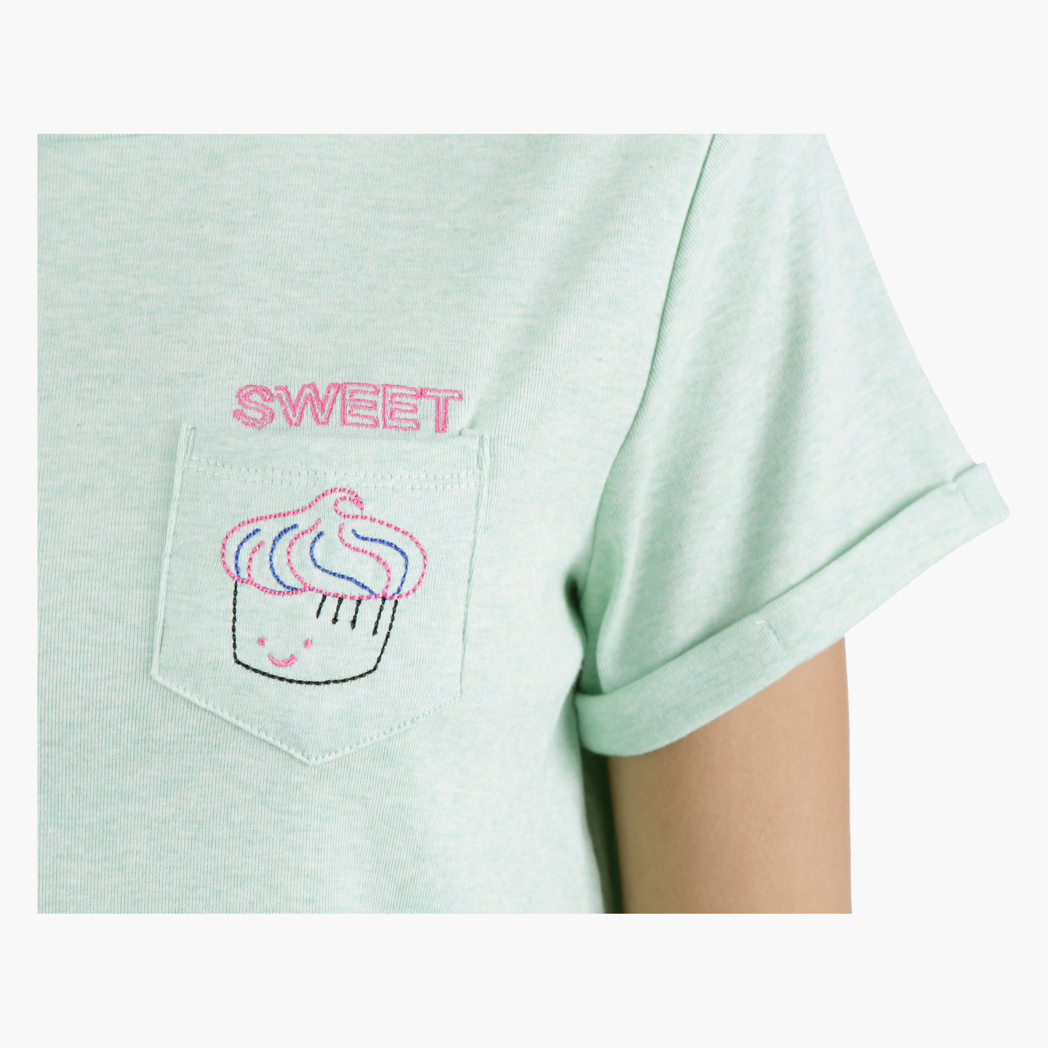 Crop Top with Pocket Embroidery in Regular Fit-women-clothing-tshirts-image-4