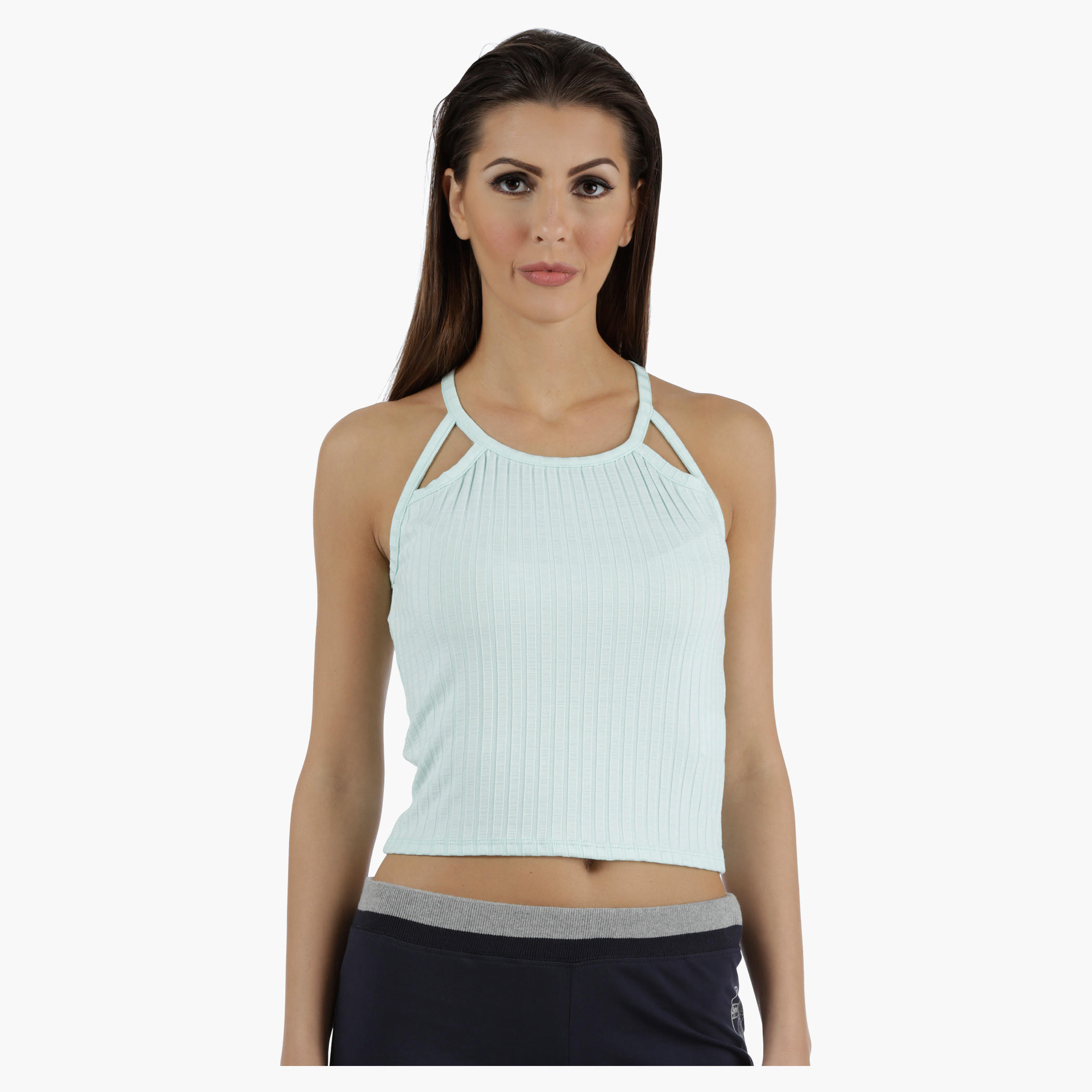 Cut-Out Cropped Top in Regular Fit-women-clothing-tshirts-image-1