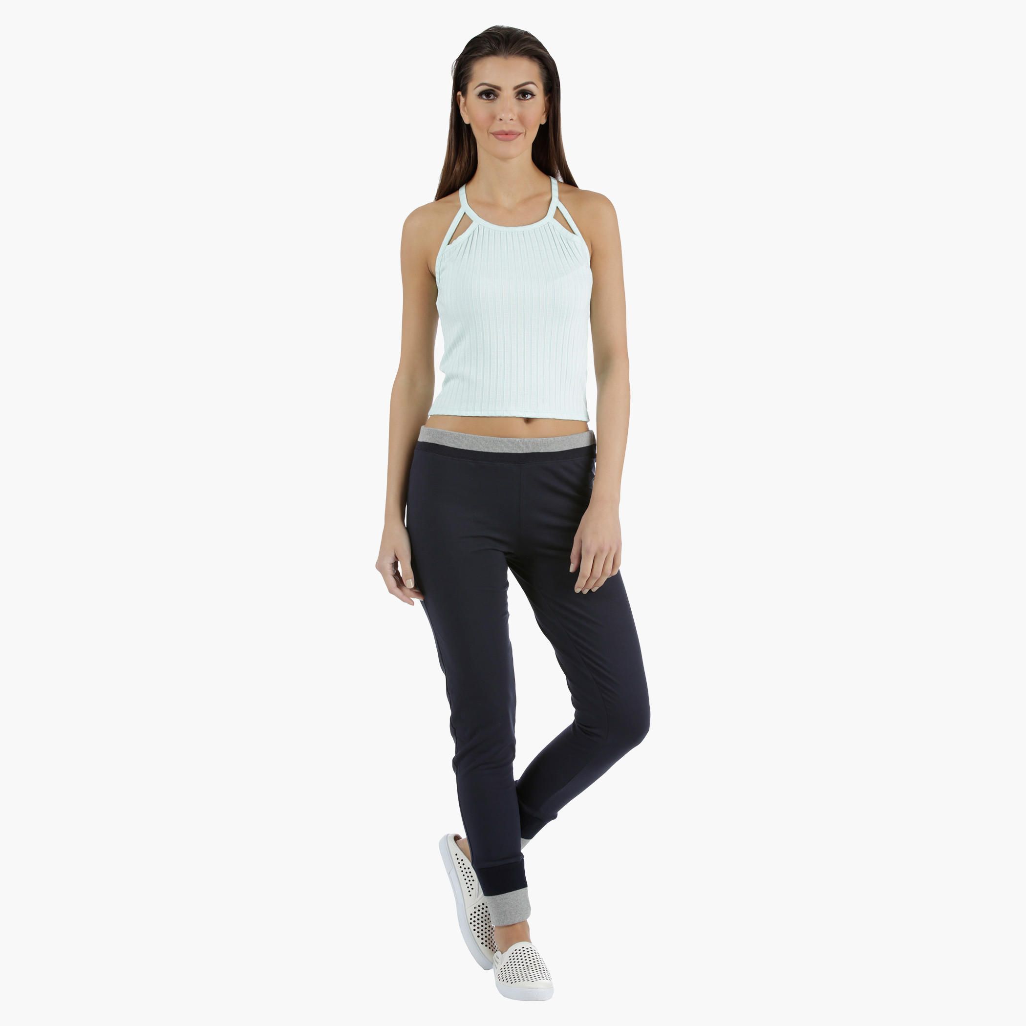 Cut-Out Cropped Top in Regular Fit-women-clothing-tshirts-image-5