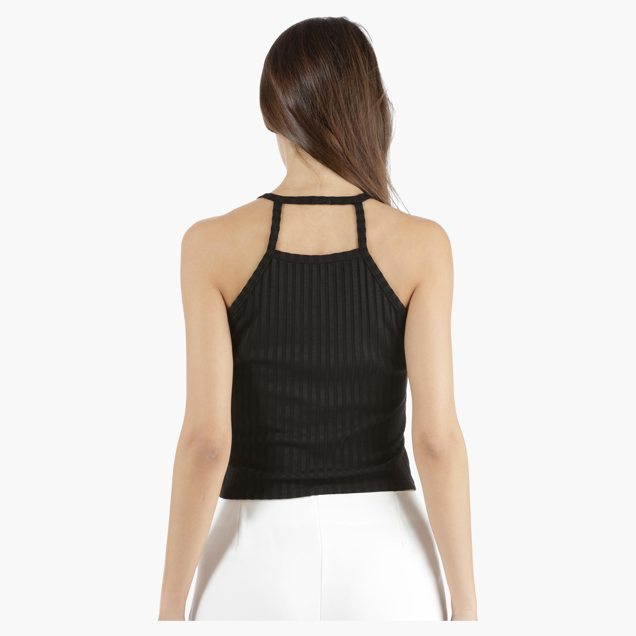 Cut-Out Cropped Top in Regular Fit-women-clothing-tshirts-image-7