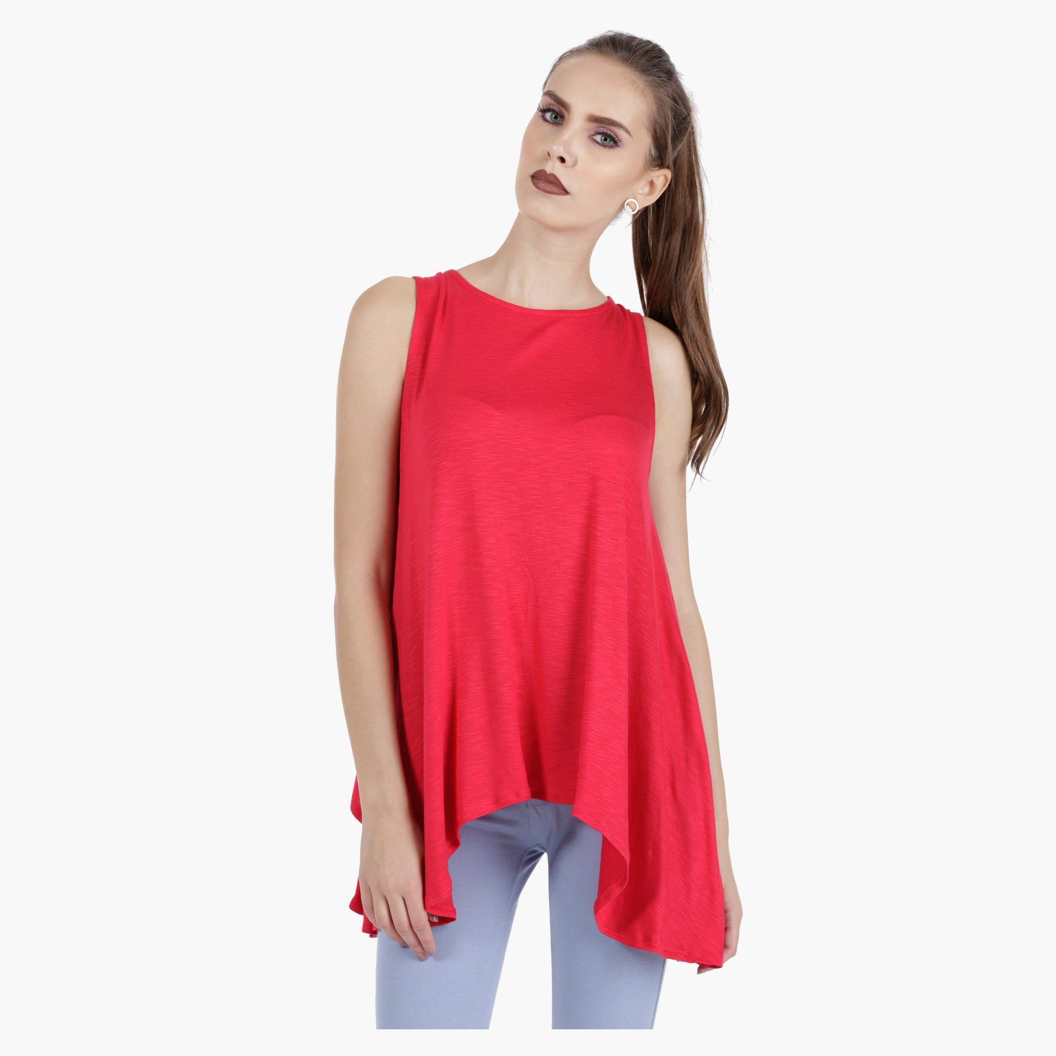 Sleeveless Asymmetrical Hem Top-women-clothing-shirtsandblouses-blouses-image-1