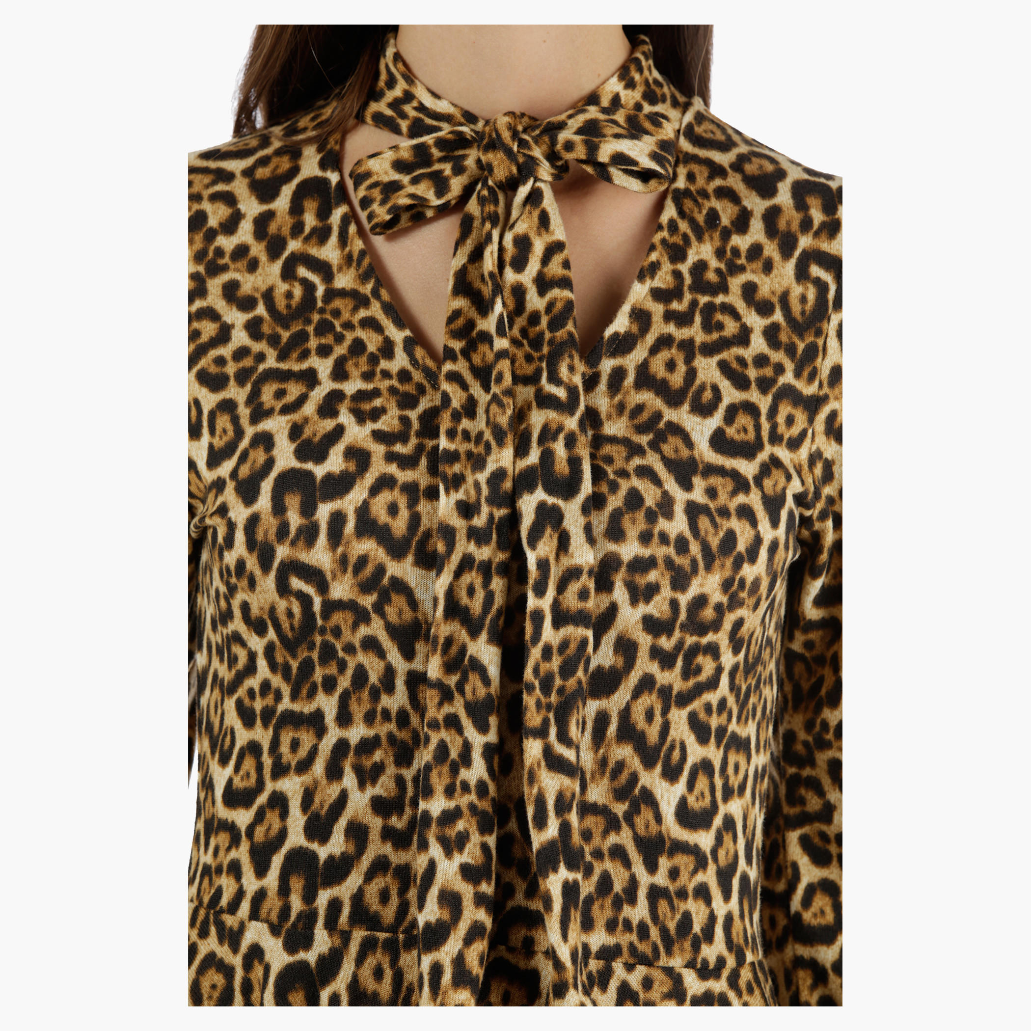 Skater Dress with Pussy Bow in Regular Fit-women-clothing-dresses-image-4