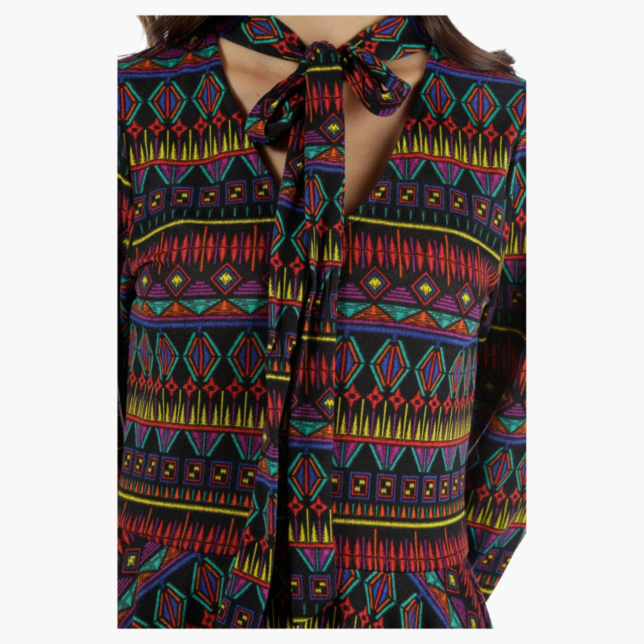 Skater Dress with Pussy Bow in Regular Fit-women-clothing-dresses-image-4