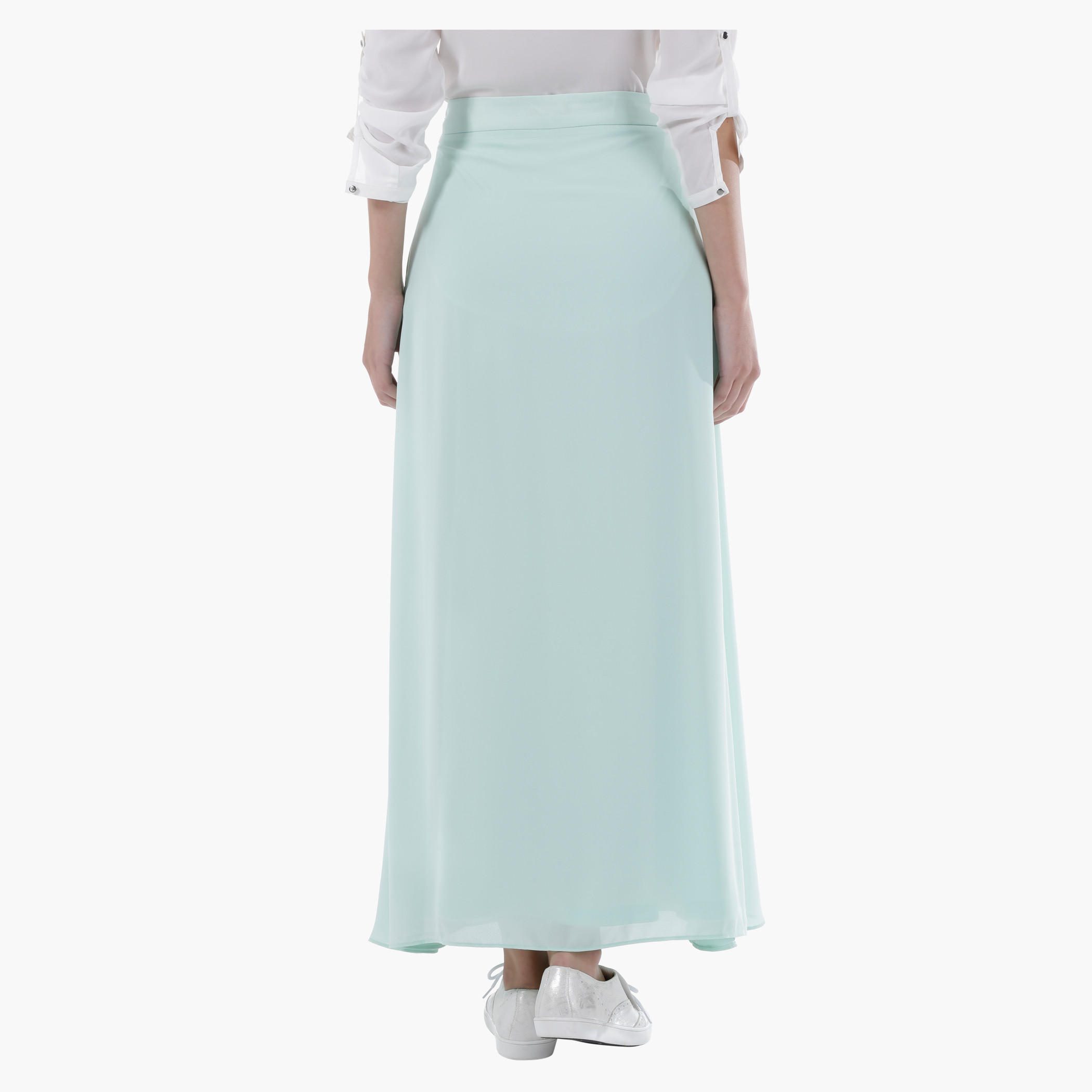 Maxi Skirt with Tie-Up Detail in Regular Fit-women-clothing-bottoms-skirts-image-2