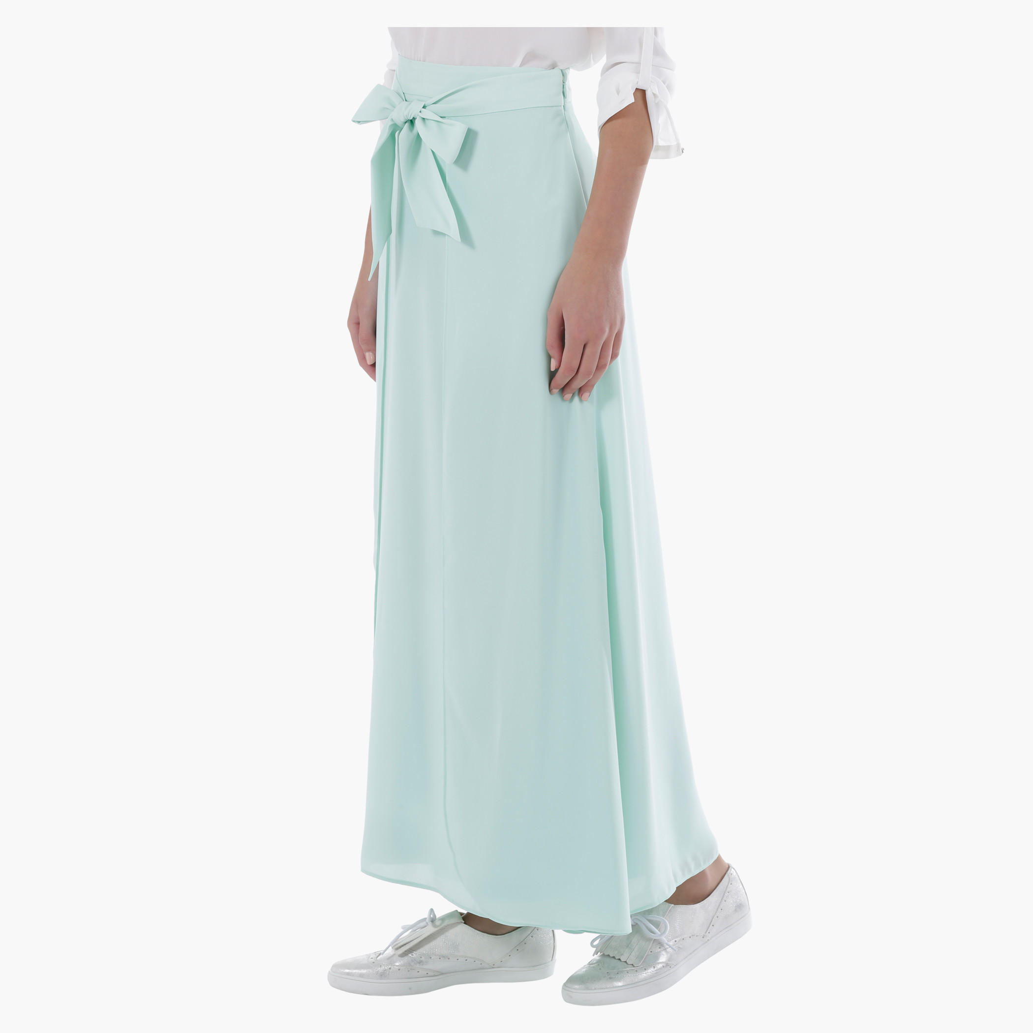 Maxi Skirt with Tie-Up Detail in Regular Fit-women-clothing-bottoms-skirts-image-3