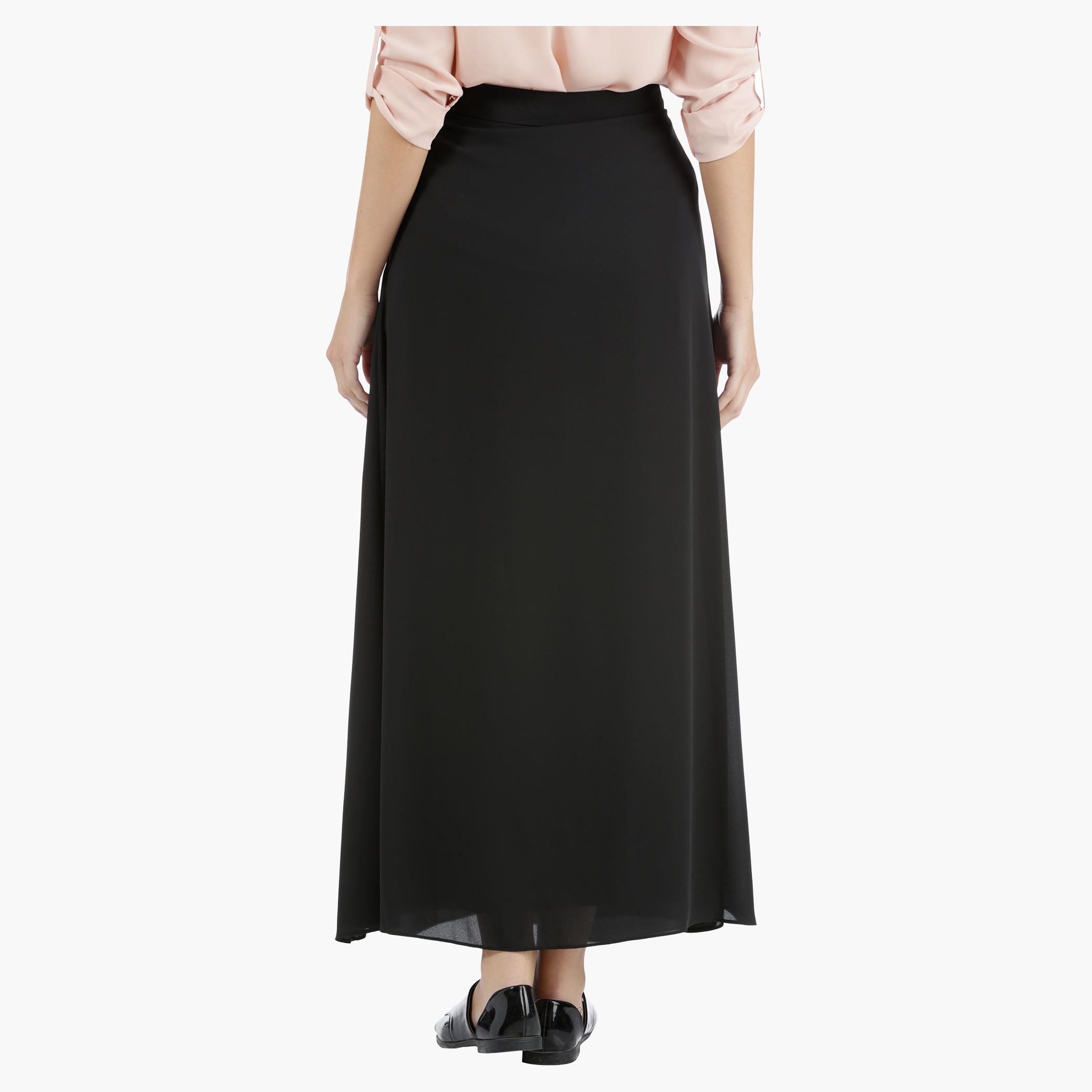 Maxi Skirt with Tie-Up Detail in Regular Fit-women-clothing-bottoms-skirts-image-2