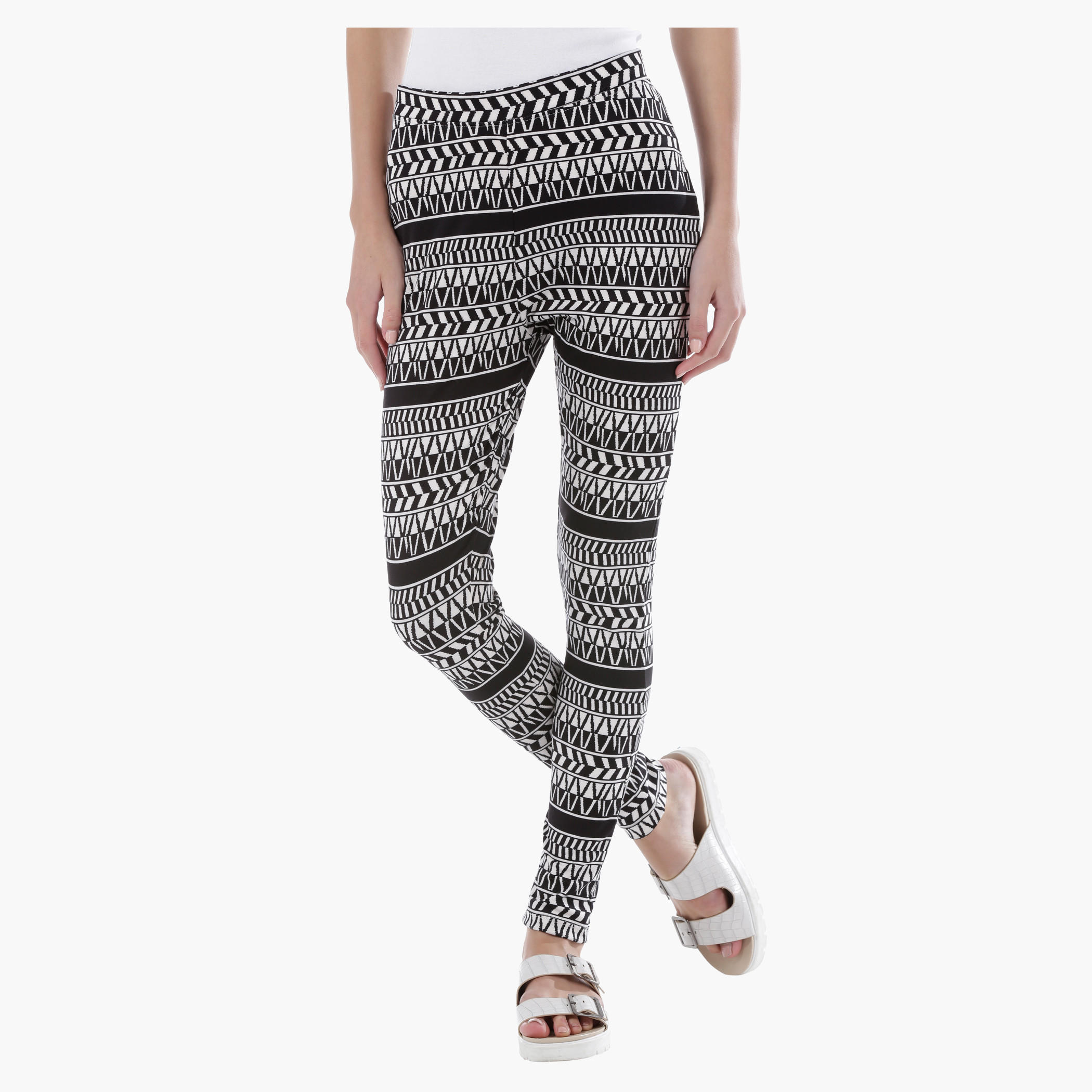 Printed Full Length Leggings-women-clothing-bottoms-leggings-image-1