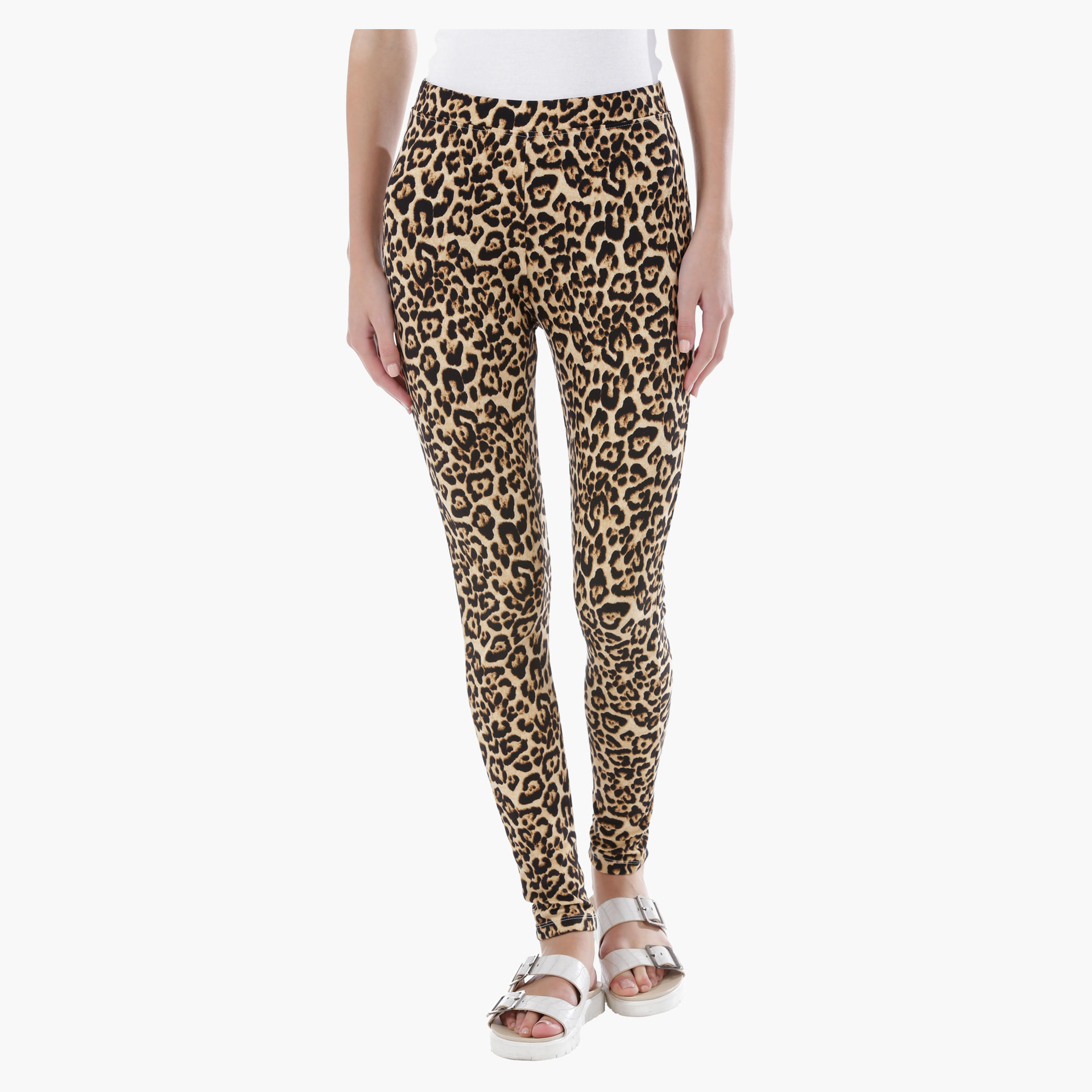 Animal Print Leggings-women-clothing-bottoms-leggings-image-1