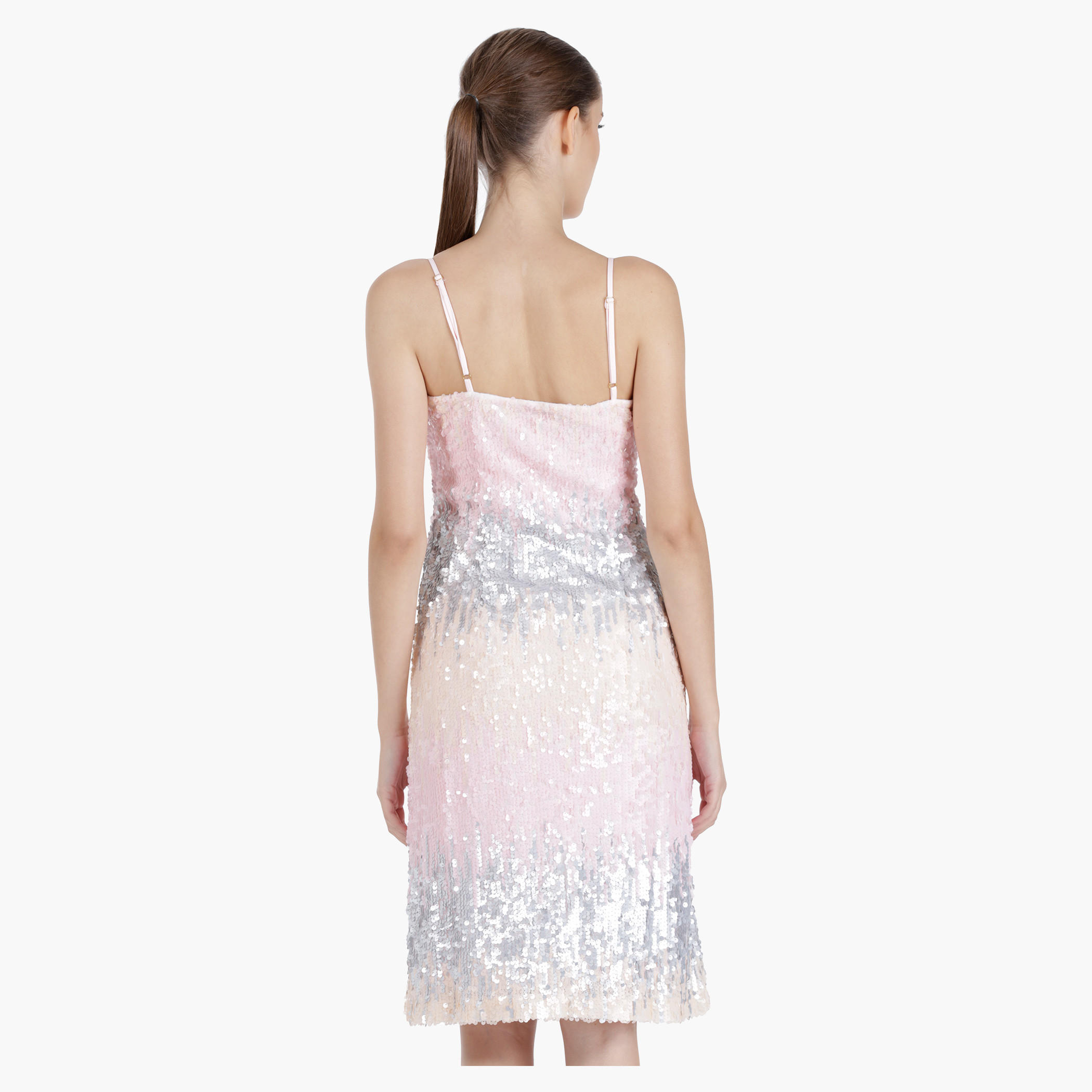 Strappy Midi Sequin Slip Dress in Straight Fit-women-clothing-dresses-image-2