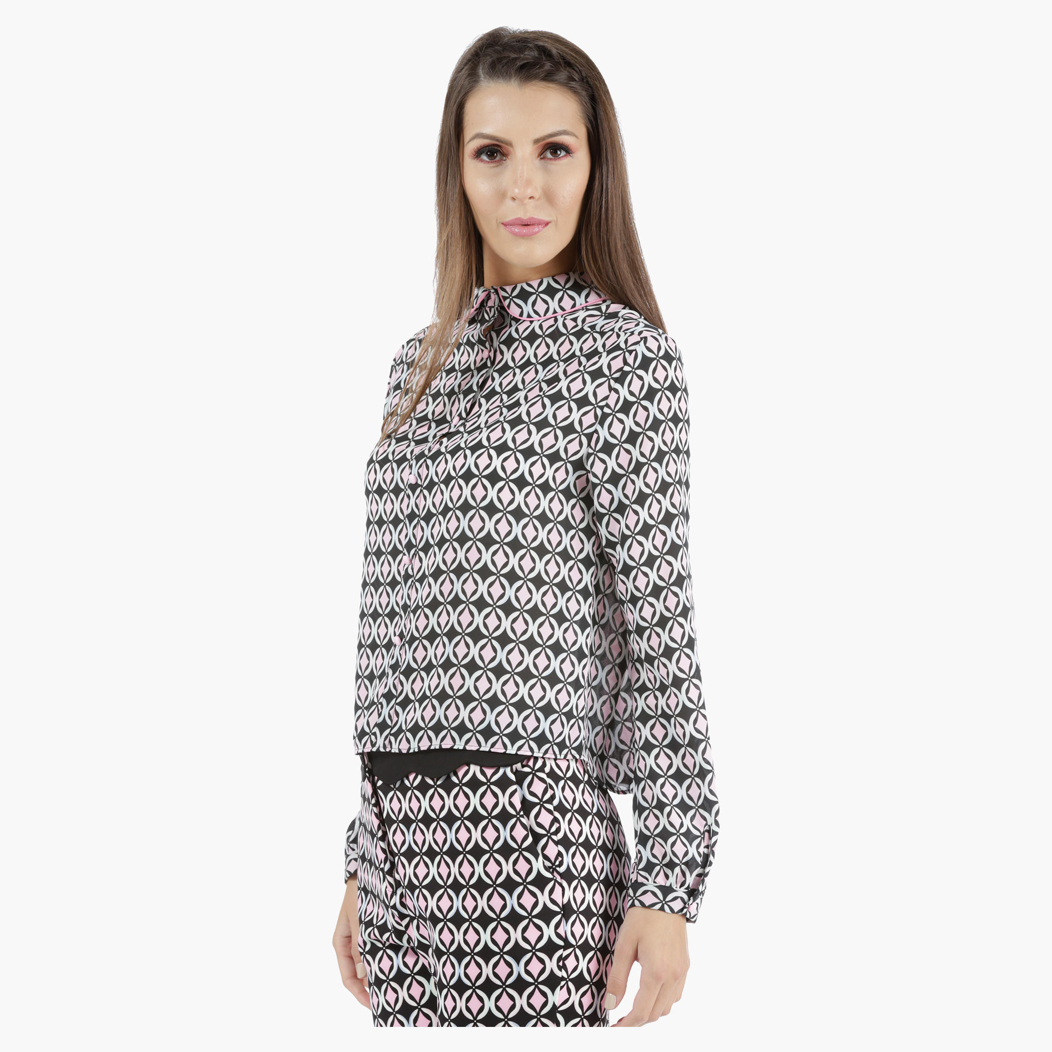 Cropped Shirt with Print in Regular Fit-women-clothing-shirtsandblouses-blouses-image-3