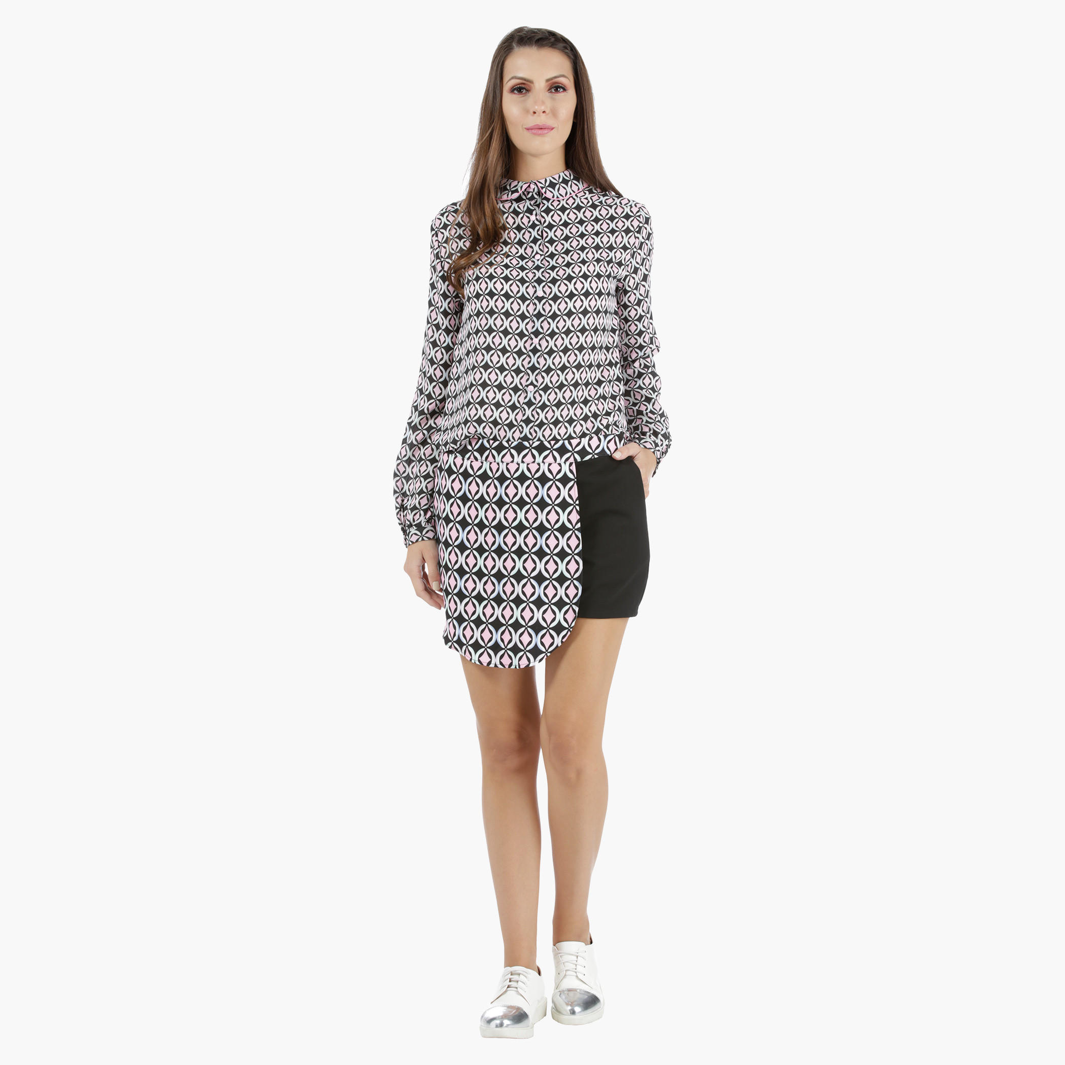 Printed Skorts in Regular Fit-women-clothing-bottoms-shorts-image-5