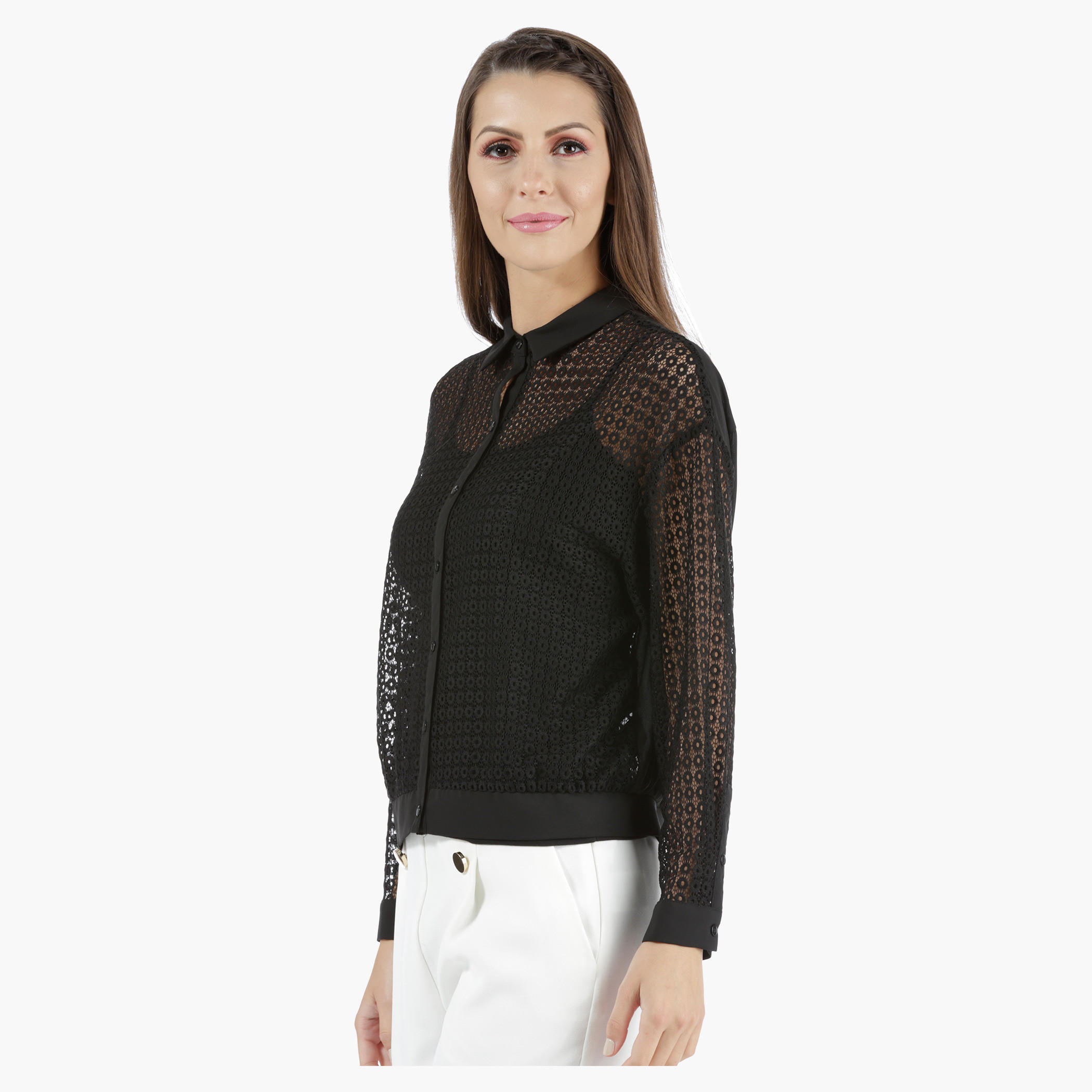 Cropped Lace Shirt in Regular Fit-women-clothing-shirtsandblouses-blouses-image-3