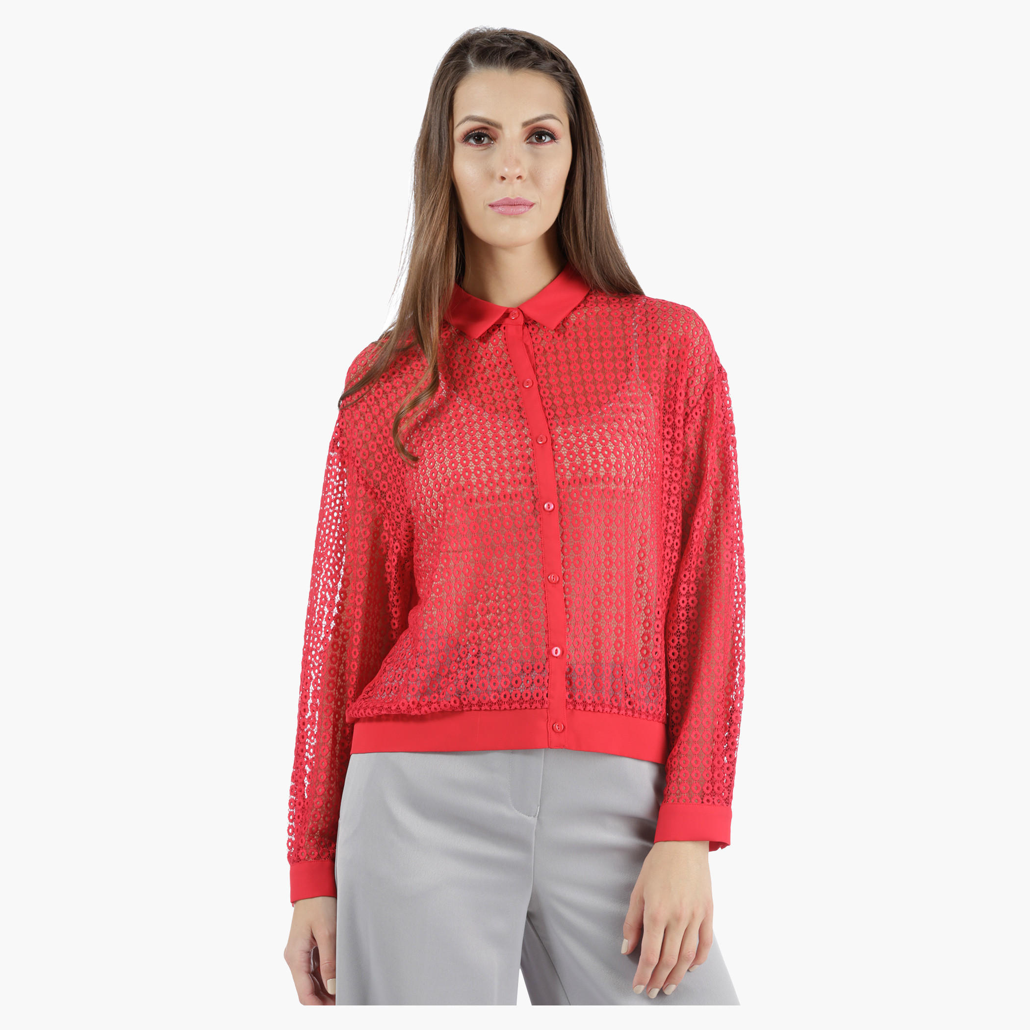 Cropped Lace Shirt in Regular Fit-women-clothing-shirtsandblouses-blouses-image-6