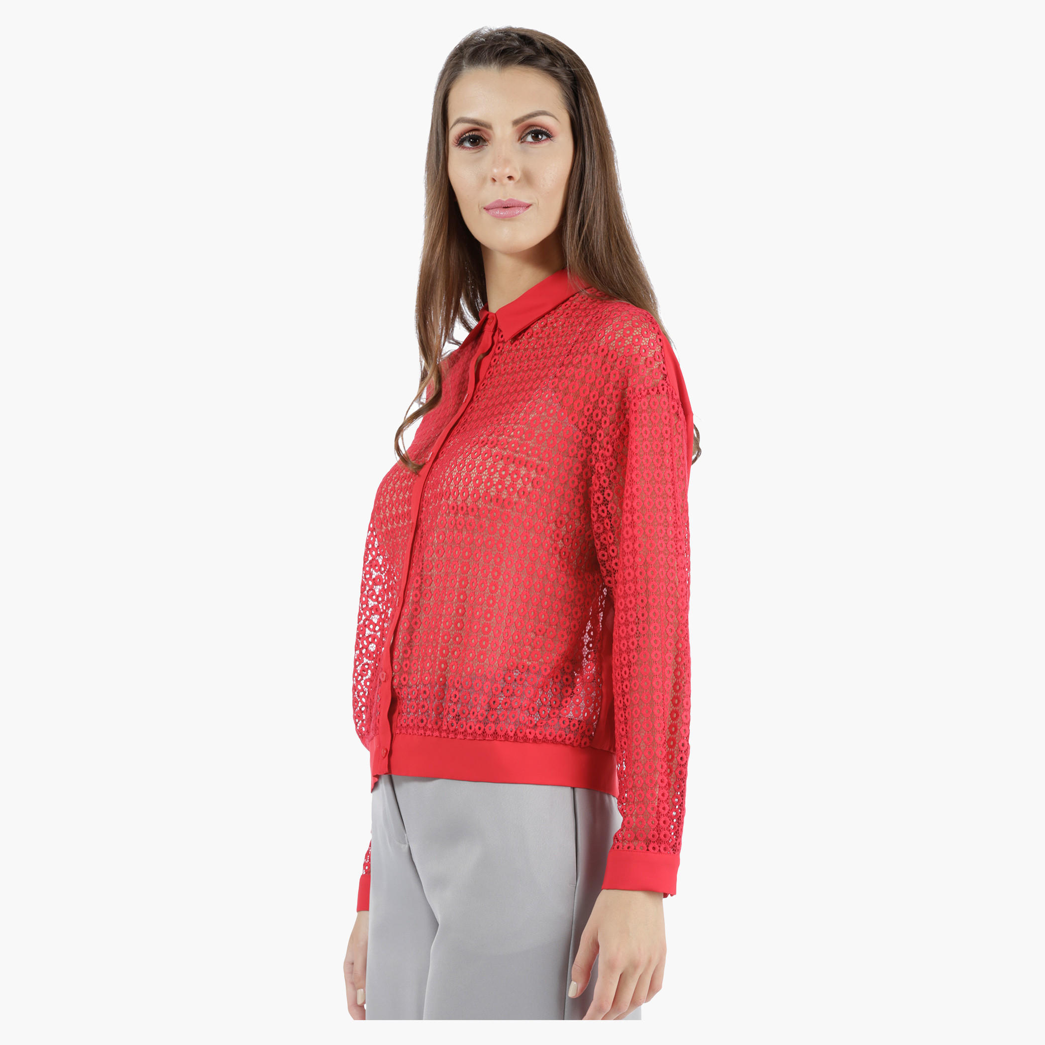 Cropped Lace Shirt in Regular Fit-women-clothing-shirtsandblouses-blouses-image-8