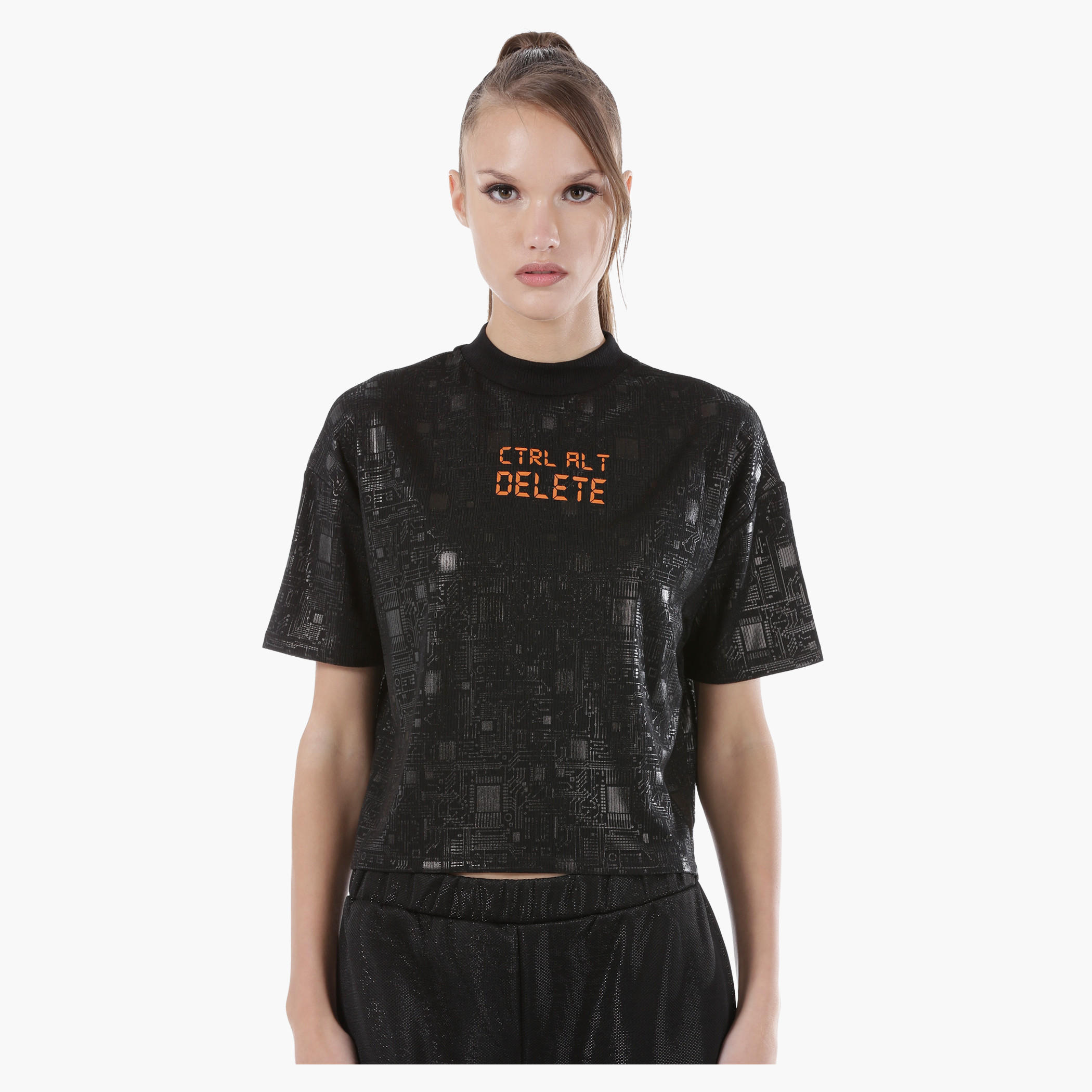 Boxy Printed Crop Top with Short Sleeves in Regular Fit-women-clothing-tshirts-image-1