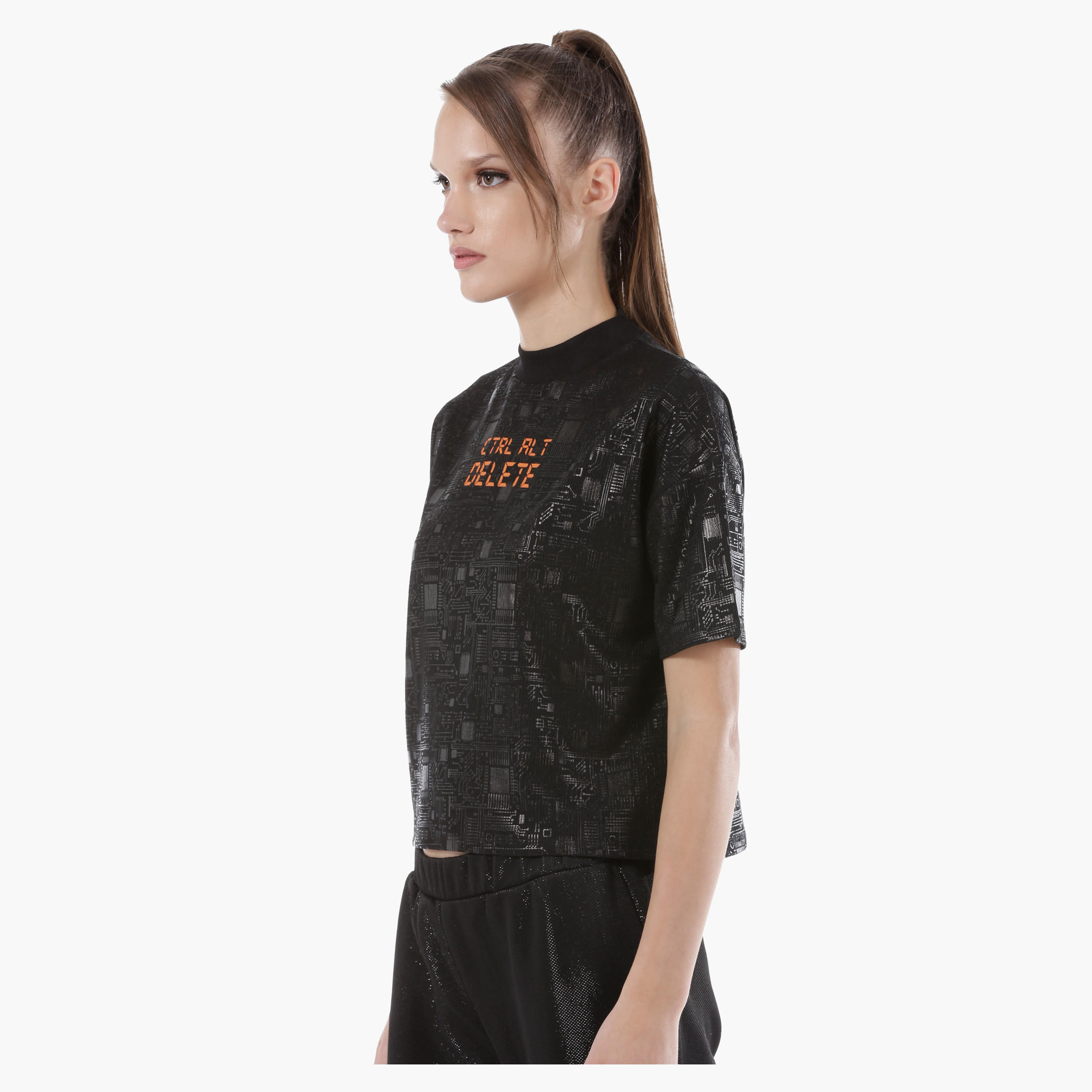 Boxy Printed Crop Top with Short Sleeves in Regular Fit-women-clothing-tshirts-image-3