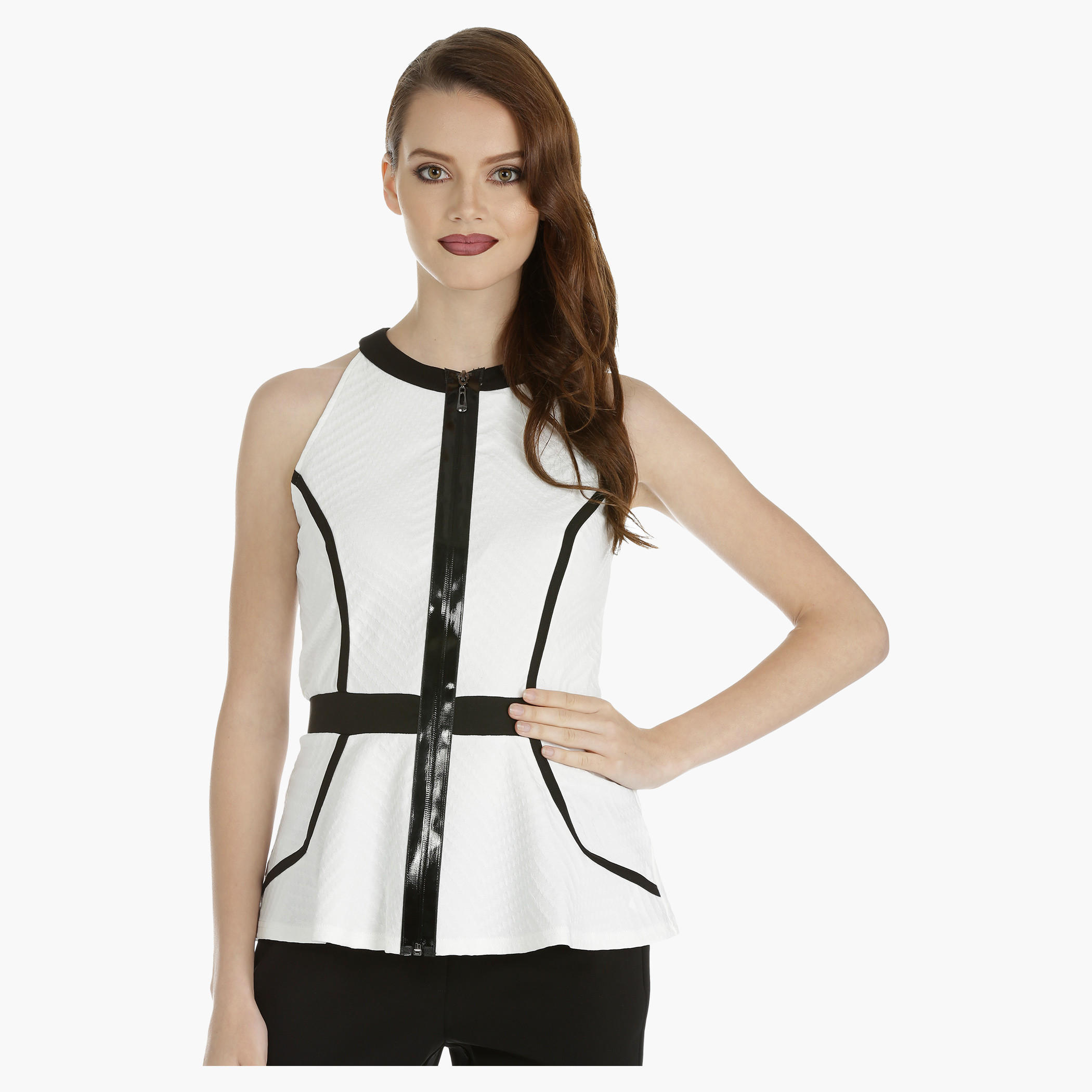 Textured Peplum Top-women-clothing-shirtsandblouses-blouses-image-5