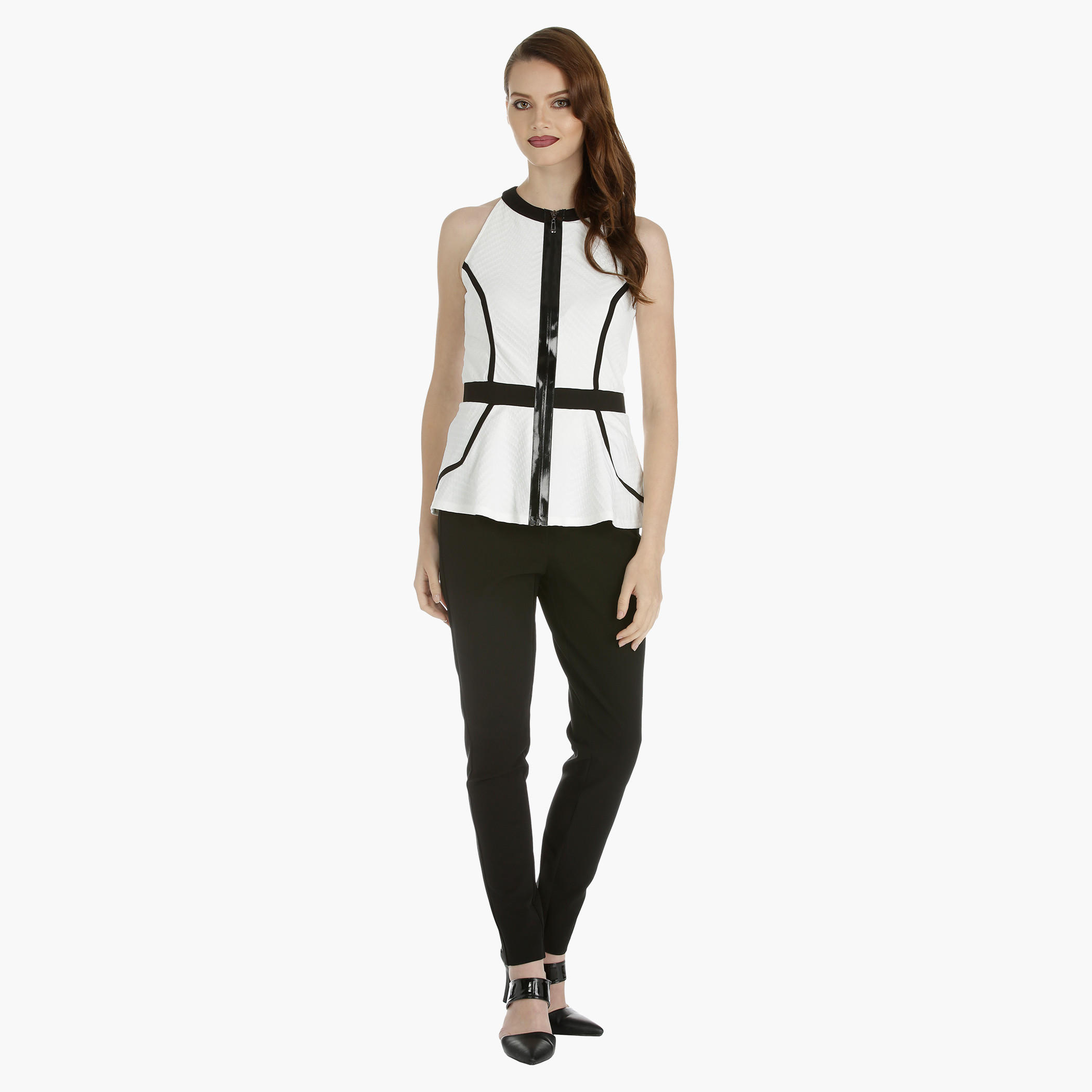 Textured Peplum Top-women-clothing-shirtsandblouses-blouses-image-1