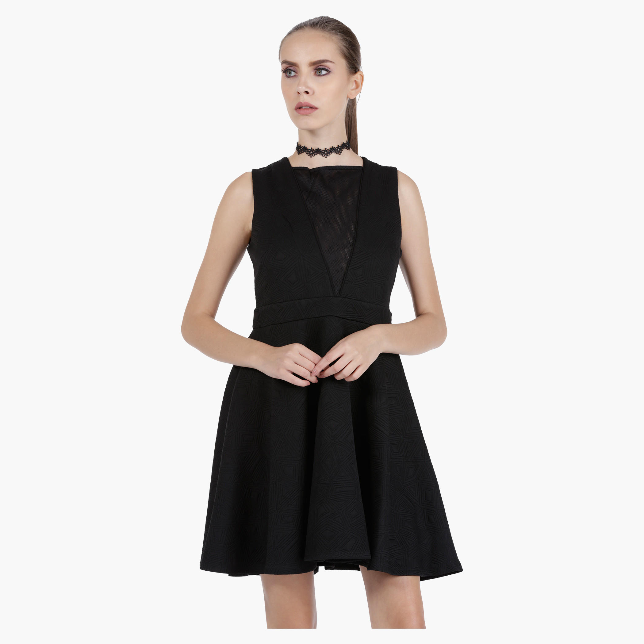 Mini Skater Dress in Regular Fit-women-clothing-dresses-image-1