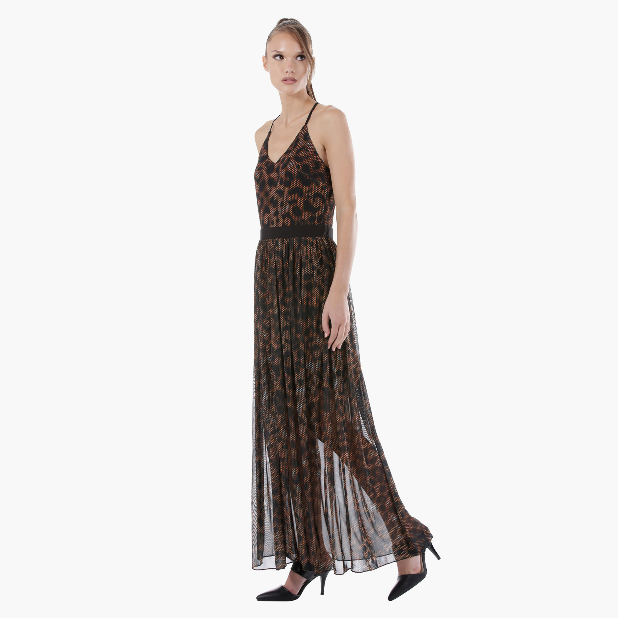 Strappy Printed Maxi Dress in Regular Fit-women-clothing-dresses-image-2
