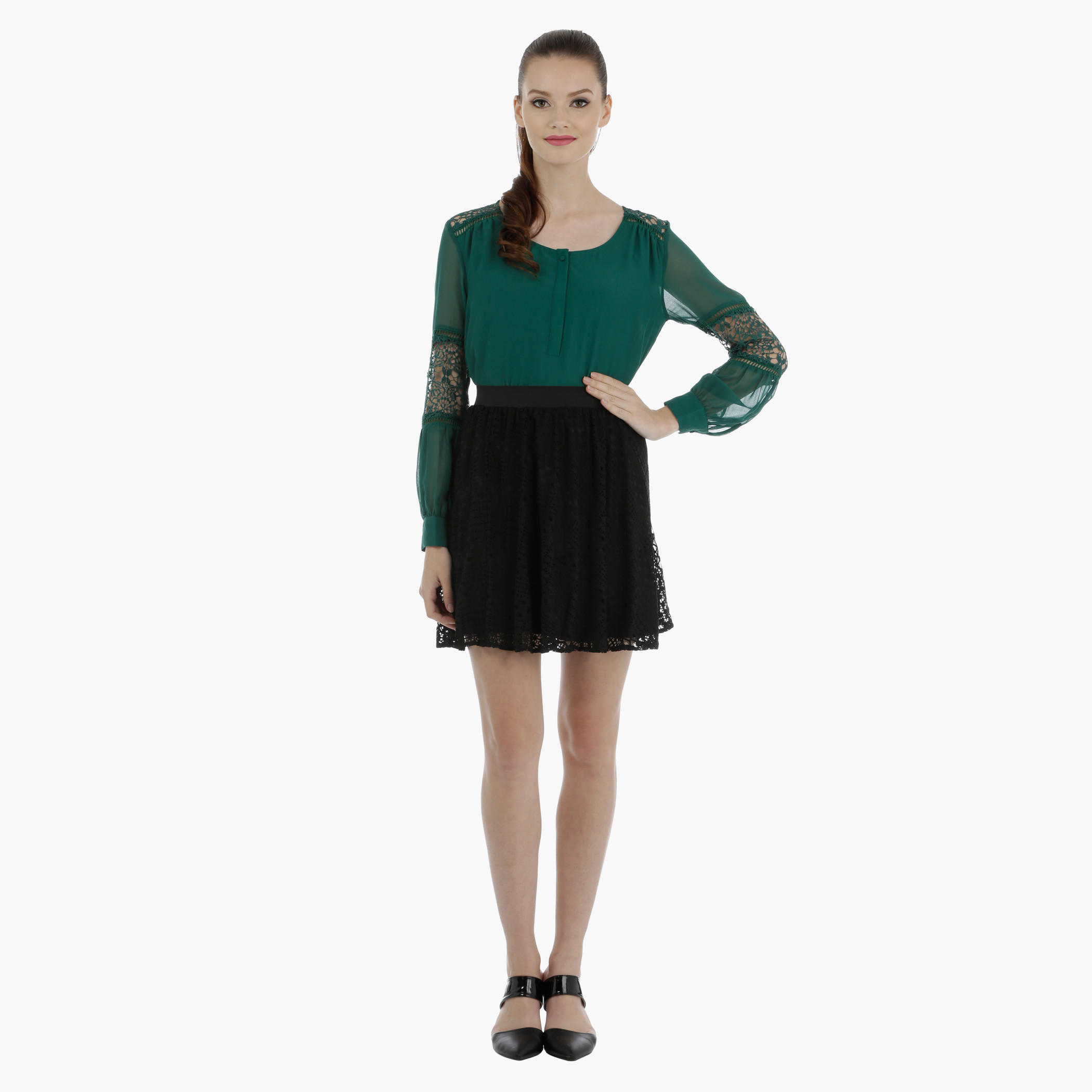 Skater Lace Skirt-women-clothing-bottoms-skirts-image-5