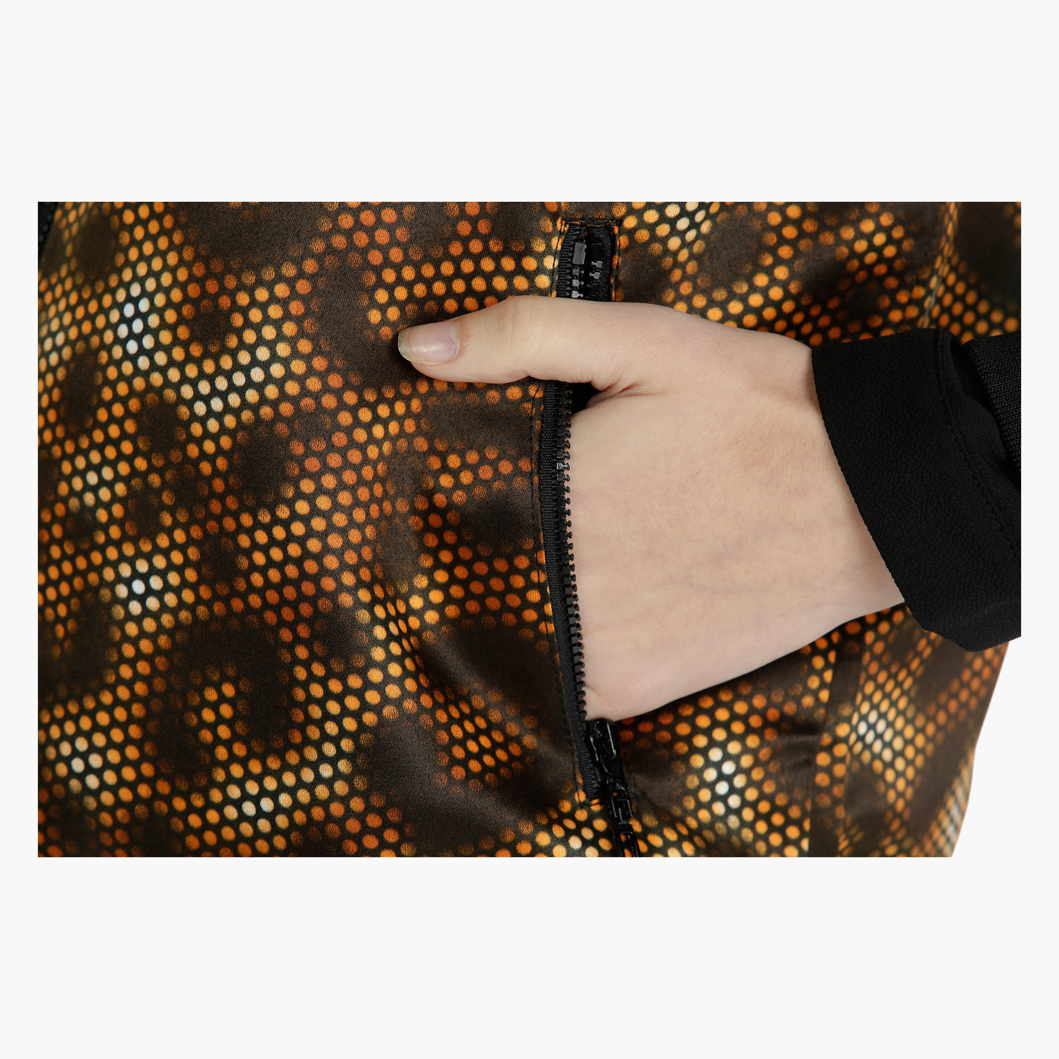 Printed Bomber Jacket with Long Sleeves-women-winterwear-coatsandjackets-jackets-image-4