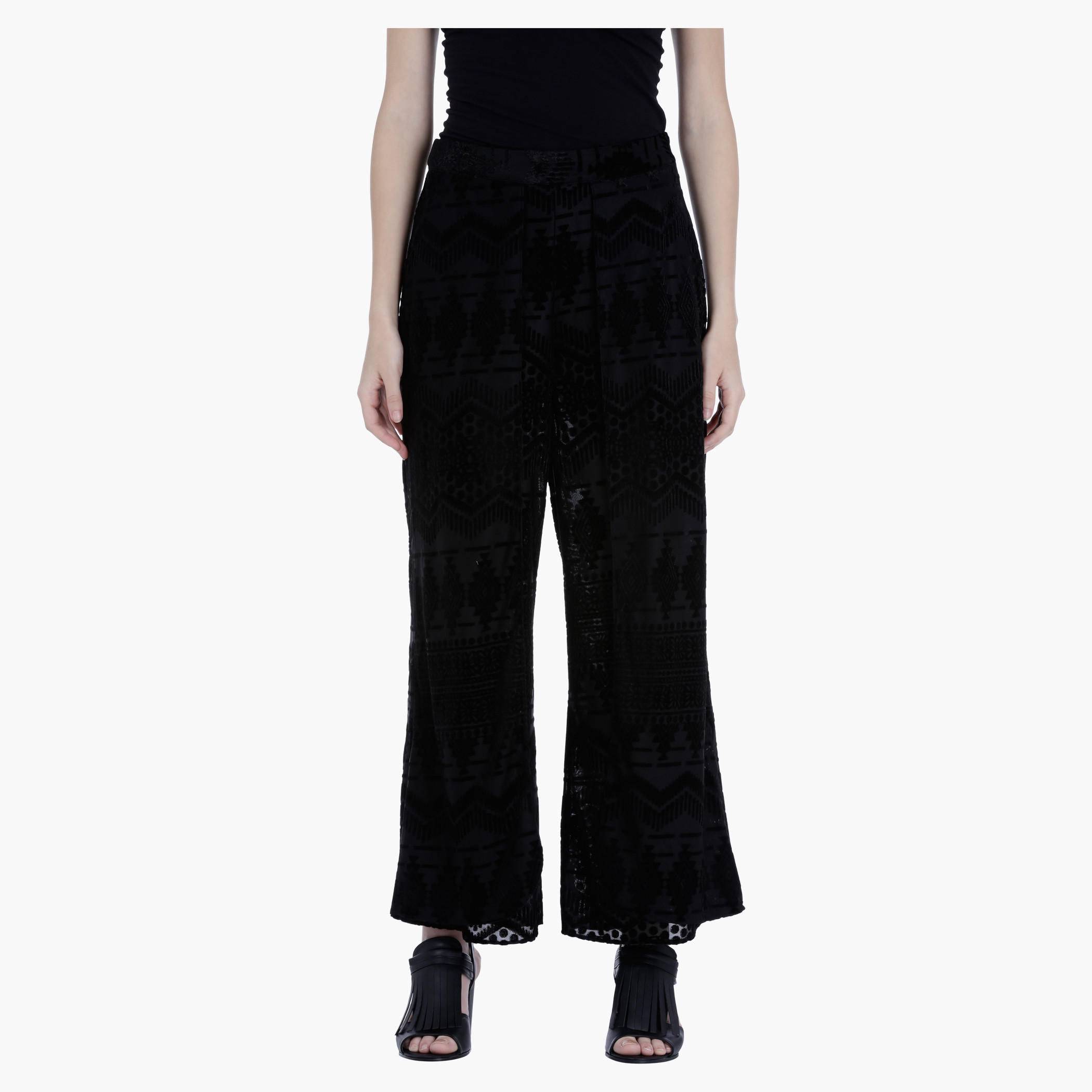 Cropped Wrap Front Palazzo Pants in Regular Fit-women-clothing-bottoms-trousers-image-1